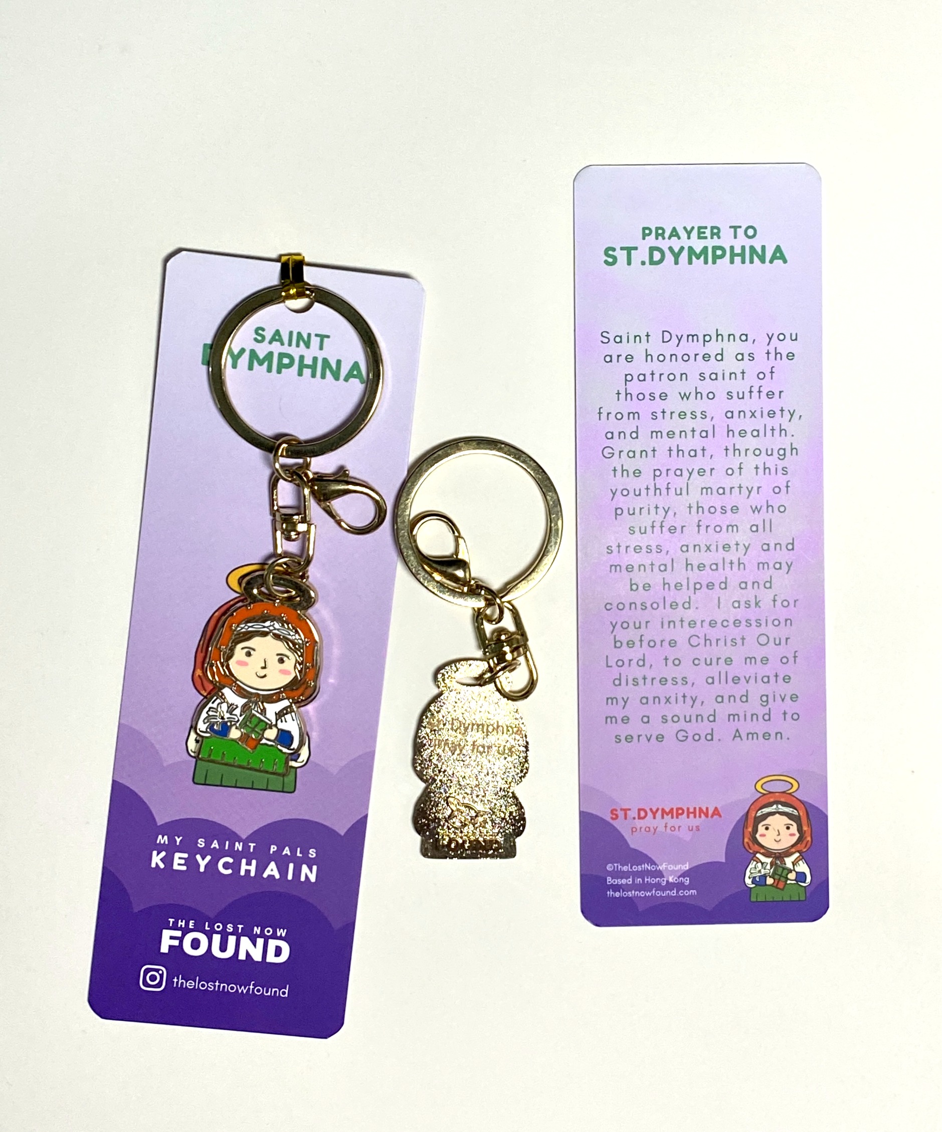 ST. Dymphna of  IRELAND Keychain