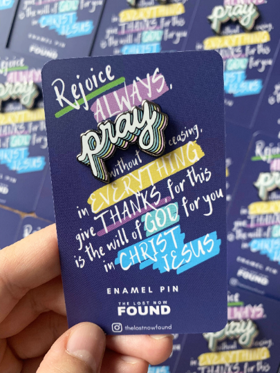 Pray Enamel Pin