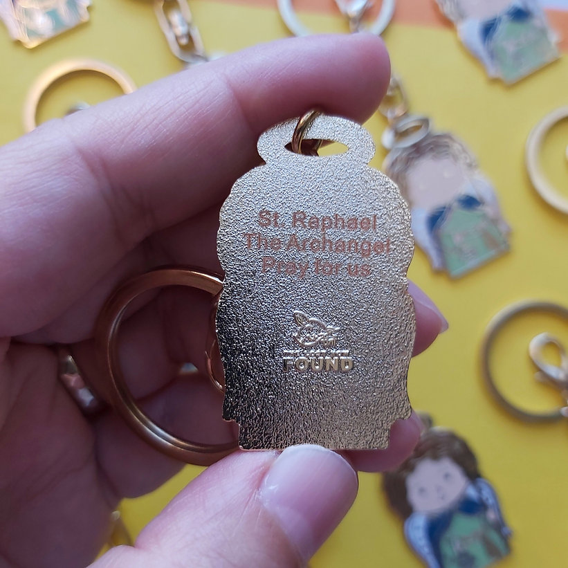 St. Raphael the Archangel Keychain