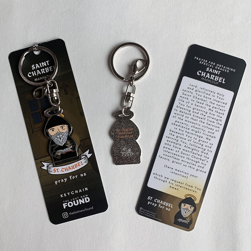St. Charbel Makhlouf Keychain