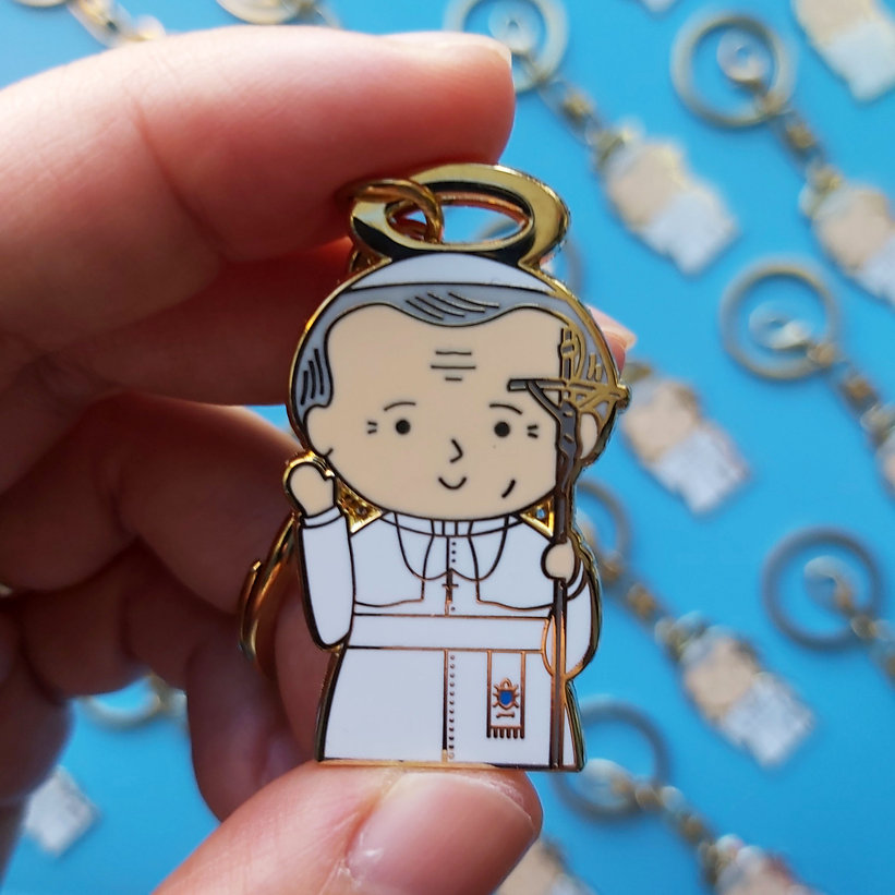 St. Pope John Paul ll keychain