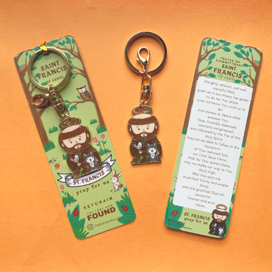 St. Francis of Assisi keychain
