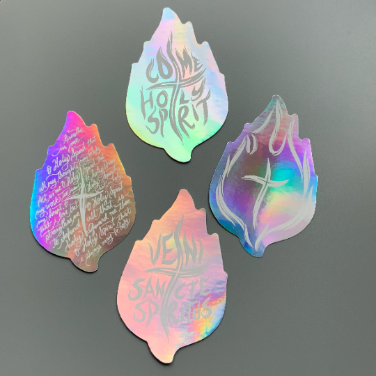 Holy Spirit Vinyl Stickers (4 Pcs)