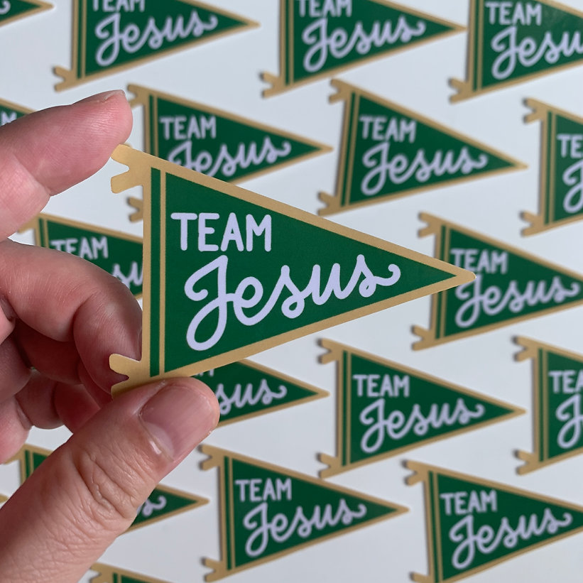 Team Jesus Vinyl Stickers