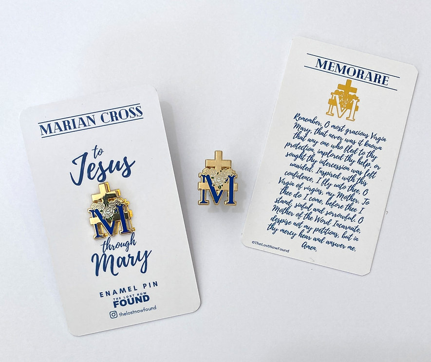 Marian Cross Pin