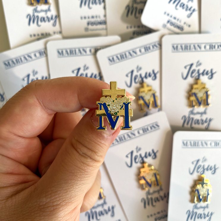 Marian Cross Pin