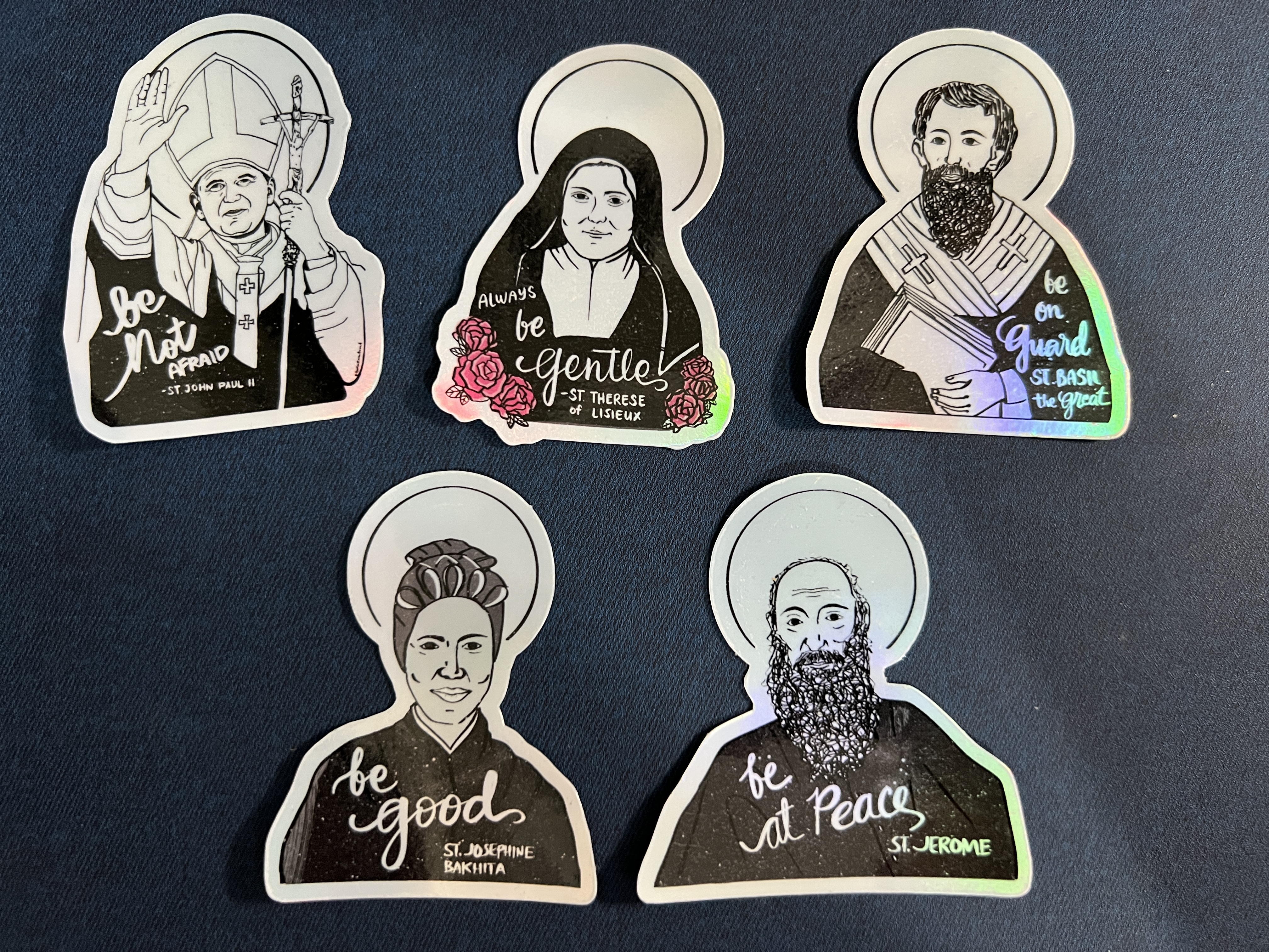Be Saints Sticker (3 pcs & 10 pcs) HOLOGRAPHIC