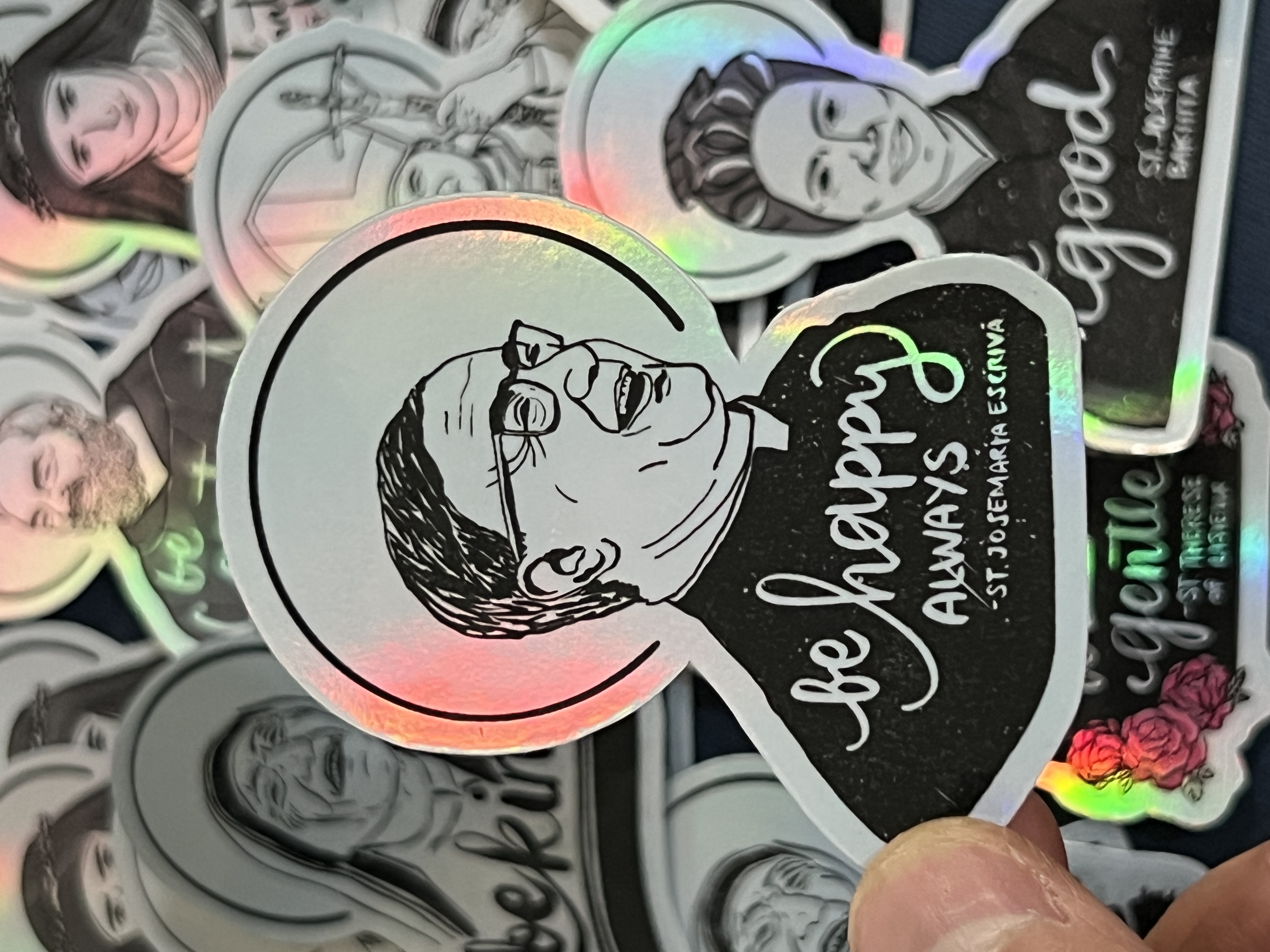 Be Saints Sticker (3 pcs & 10 pcs) HOLOGRAPHIC