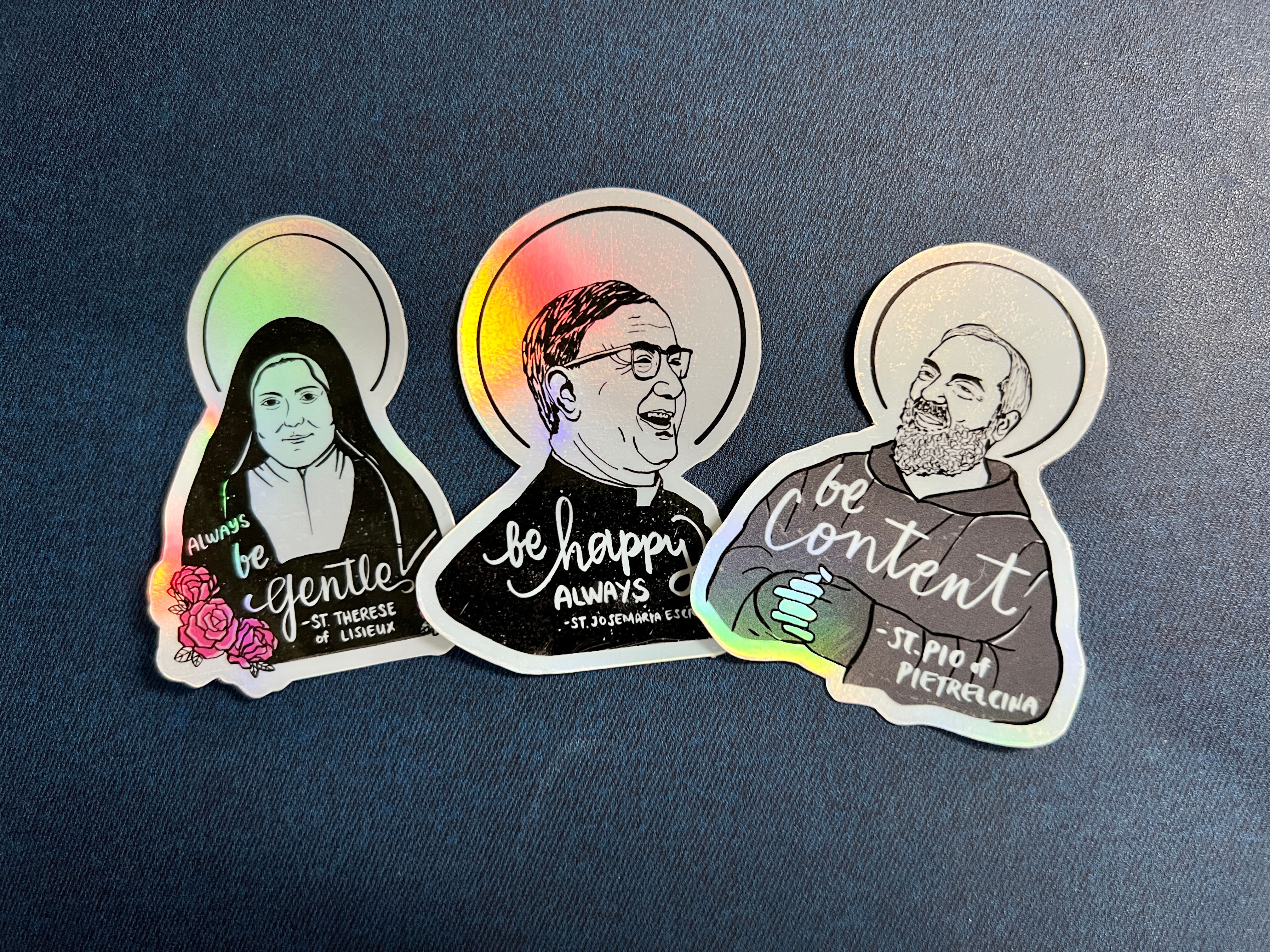 Be Saints Sticker (3 pcs & 10 pcs) HOLOGRAPHIC