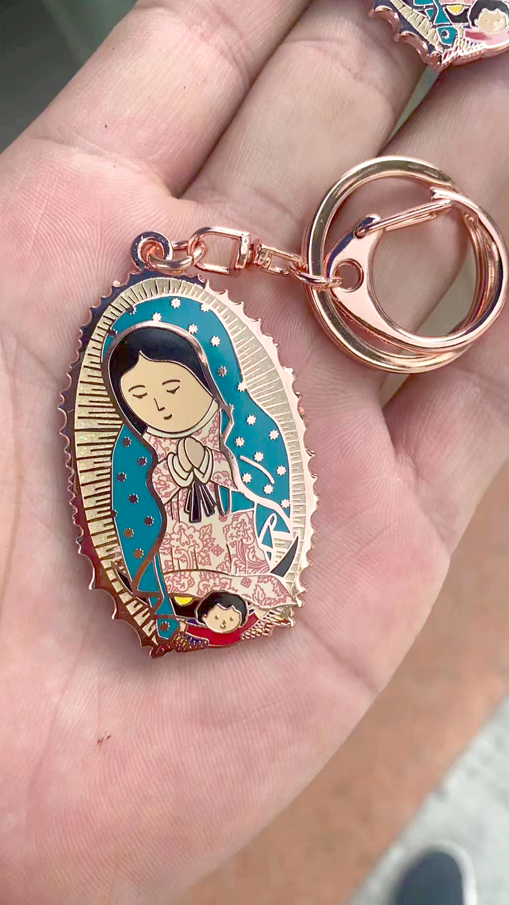 Our Lady of Guadalupe keychain