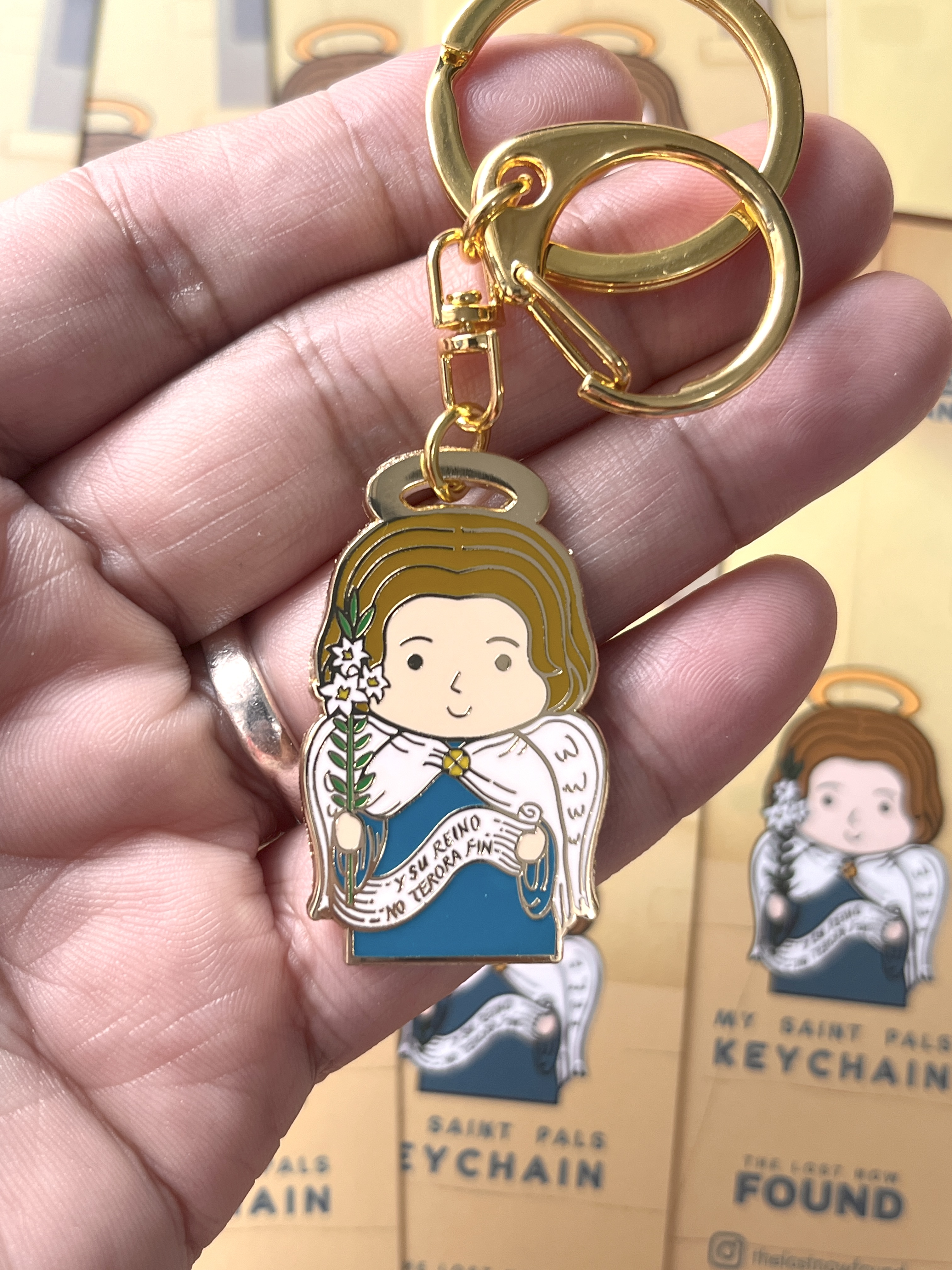 St Gabriel the Archangel keychain