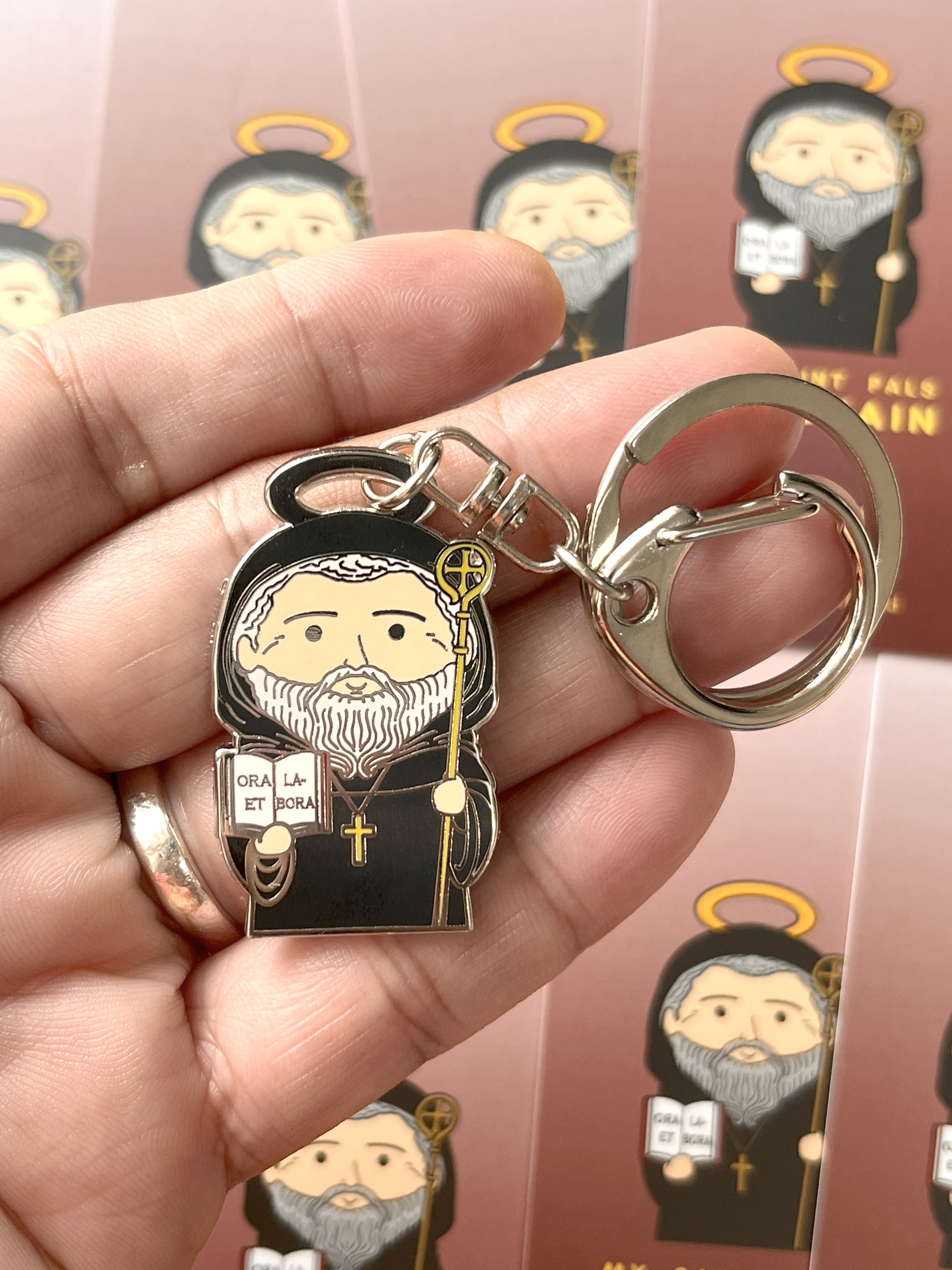 St. Benedict of Nursia Keychain