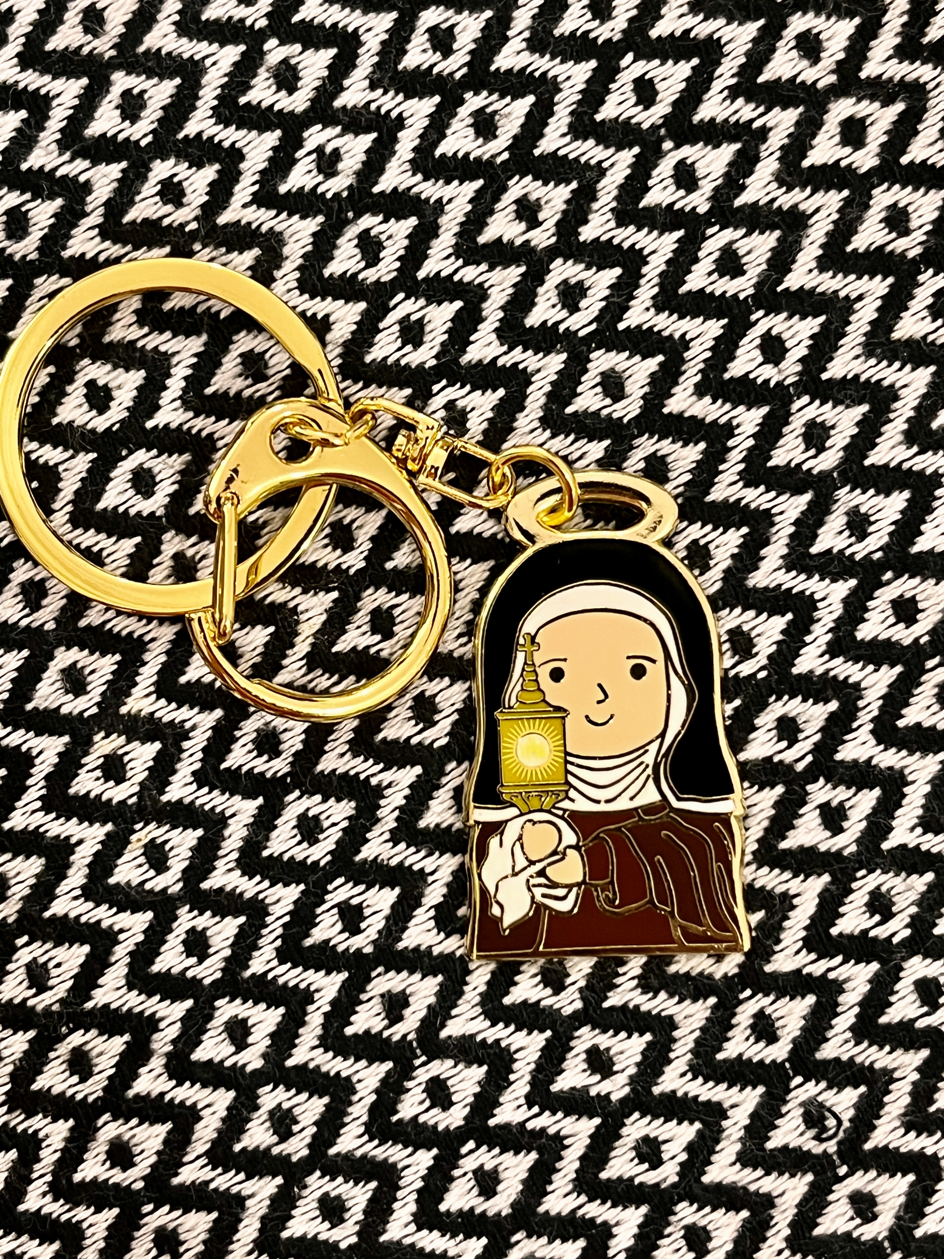 St Clare of Assisi Keychain