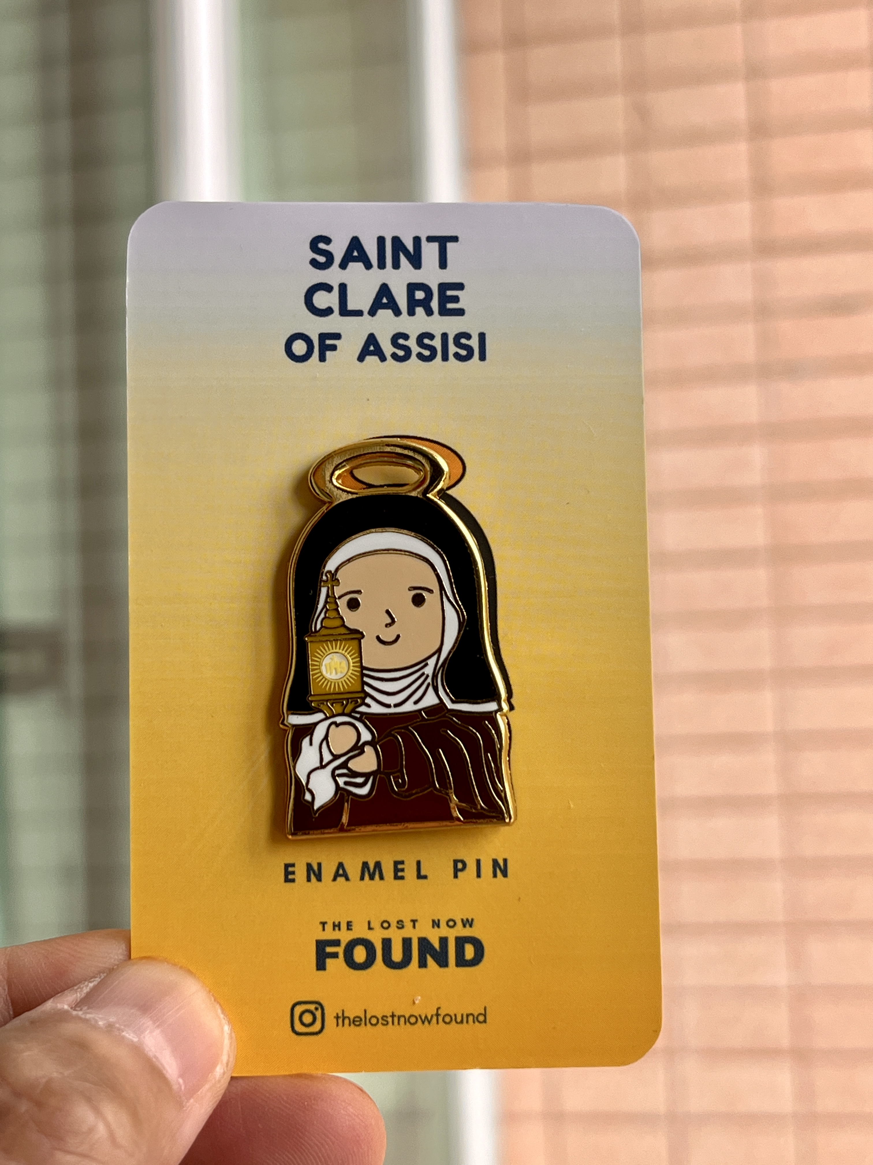 St Clare of Assisi Pin