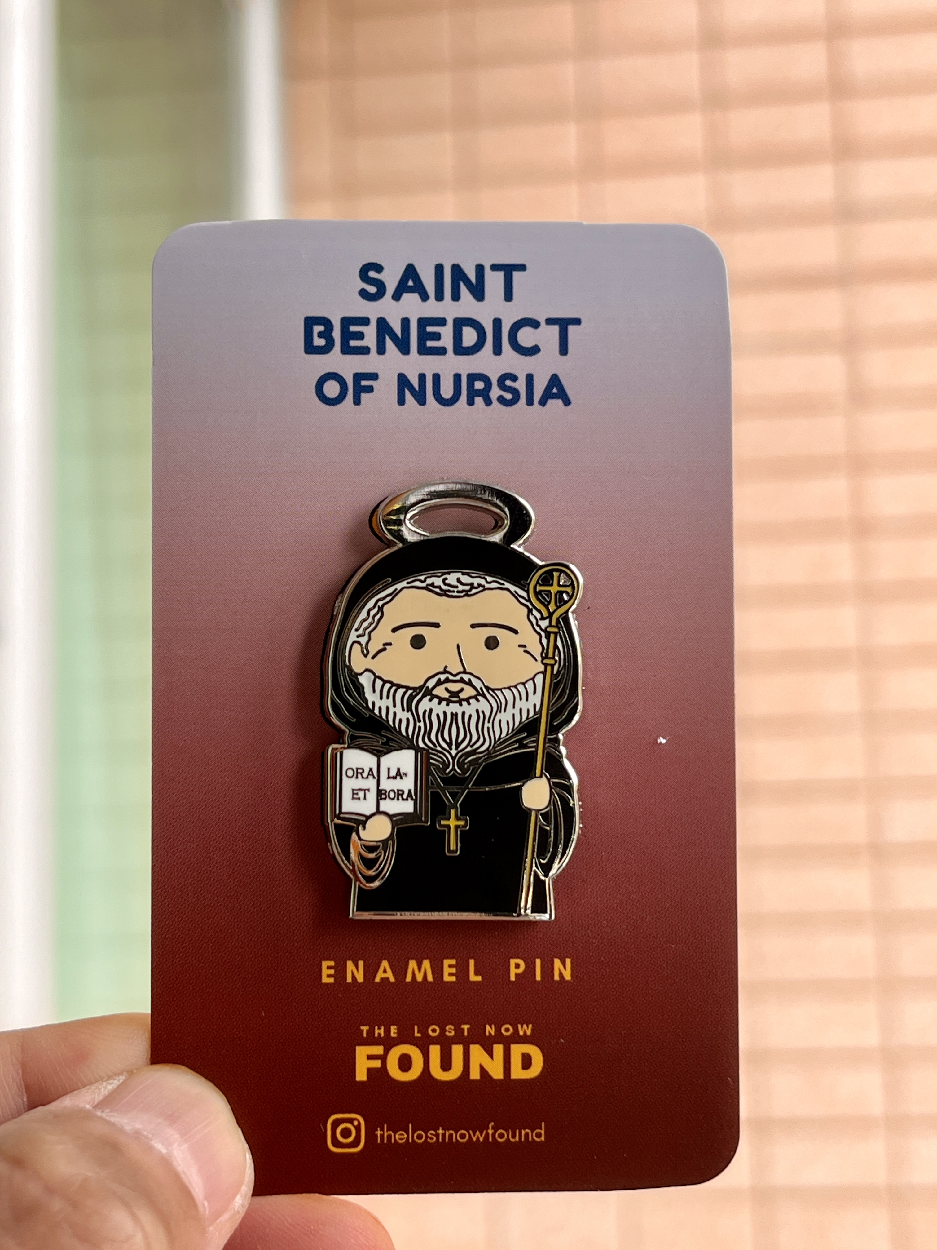 St Benedict of Nursia Pin