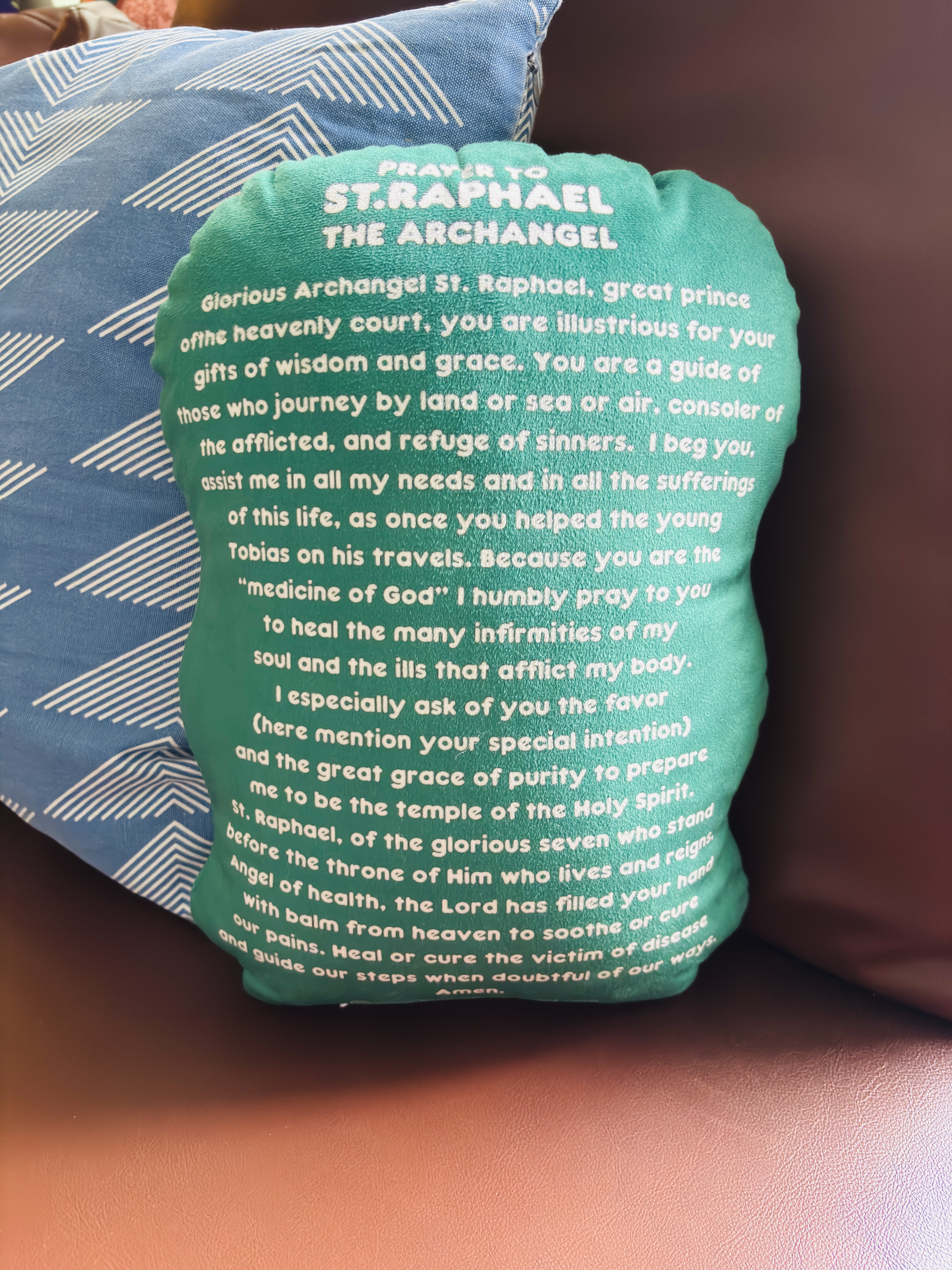 St Raphael The Archangel Pillow