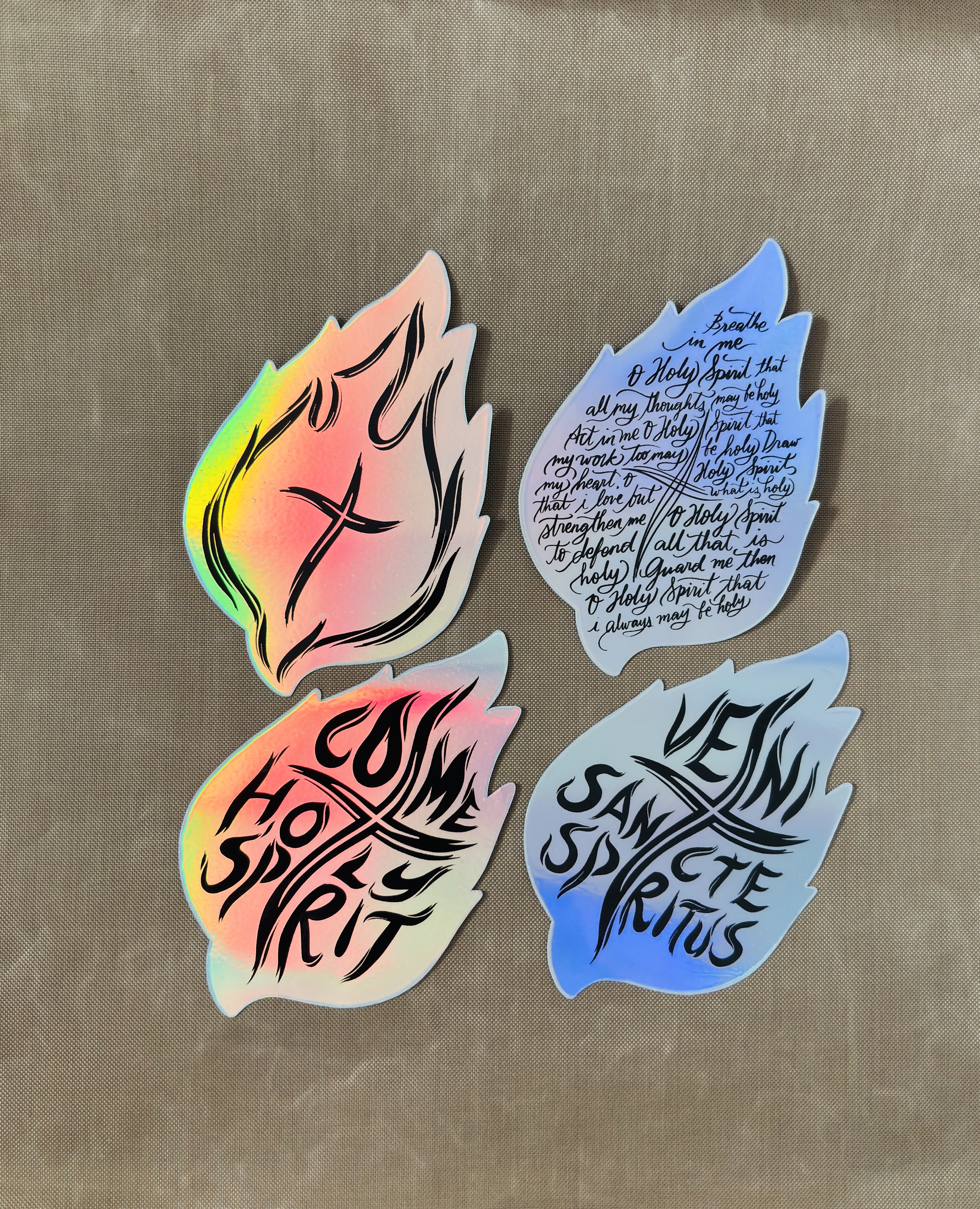 Holy Spirit Vinyl Stickers (4 Pcs)