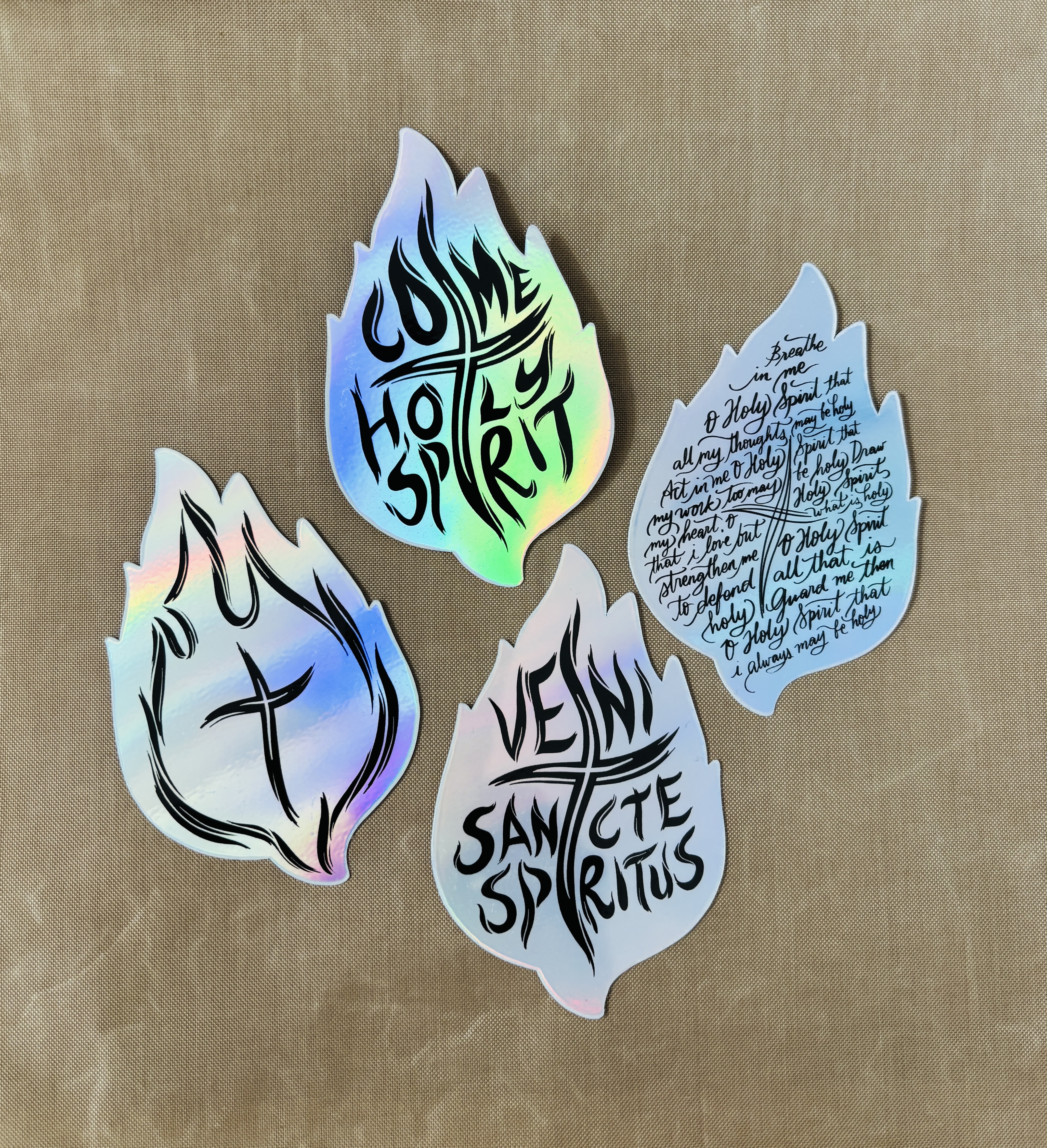 Holy Spirit Vinyl Stickers (4 Pcs)