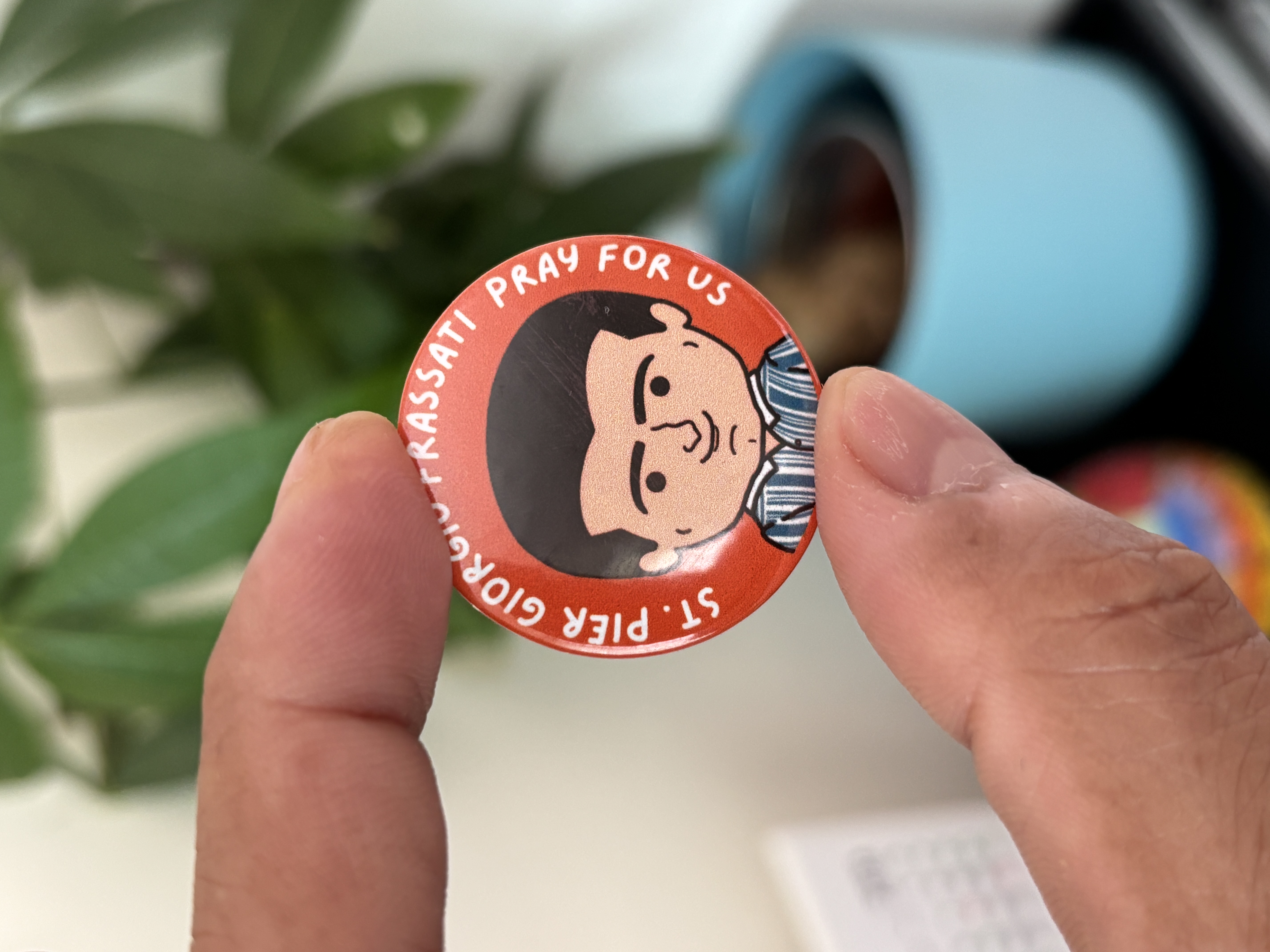 St Pier Giorgio Frassati Button pins 1 set (2 pcs)