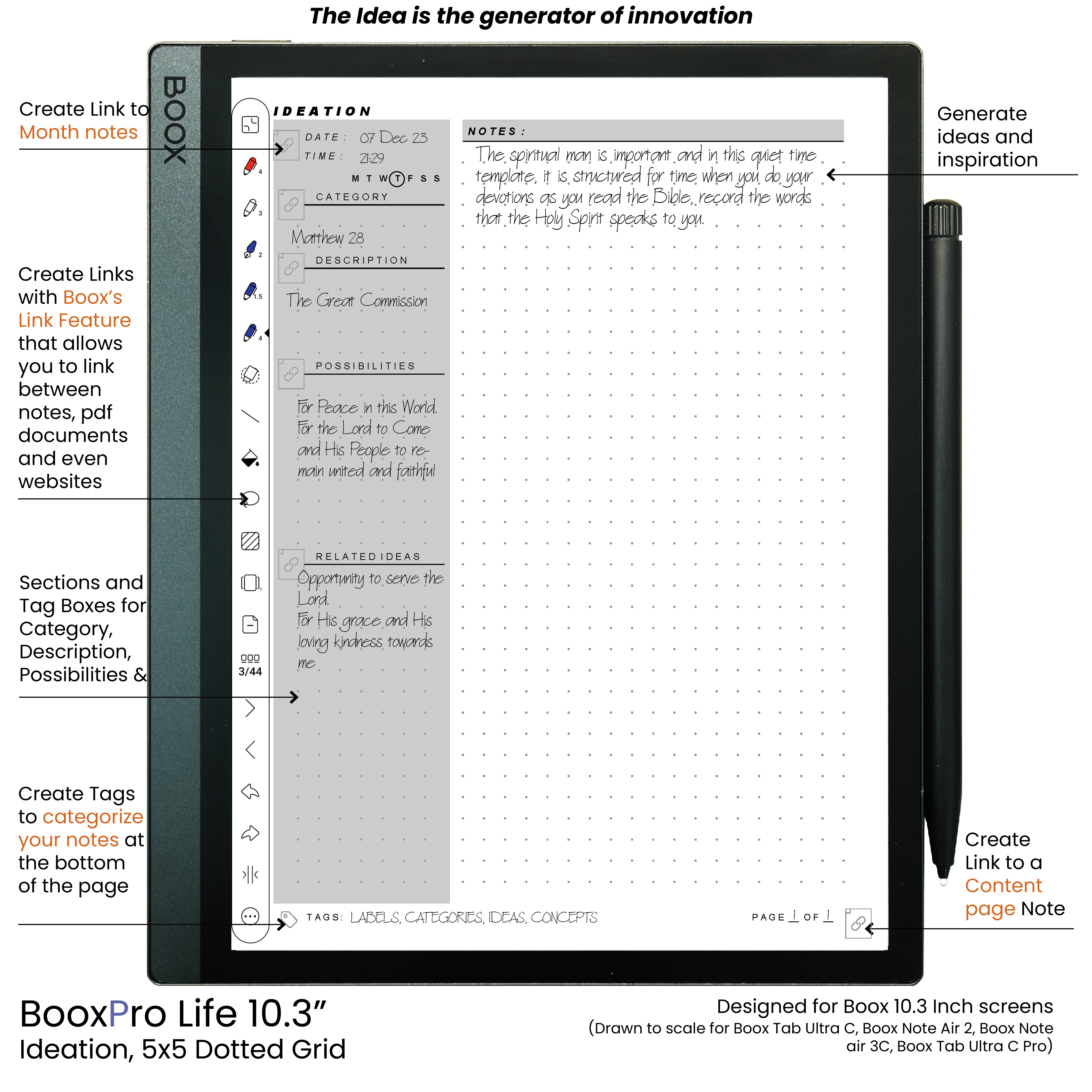 BooxPro Life 10.3" 02 Ideation