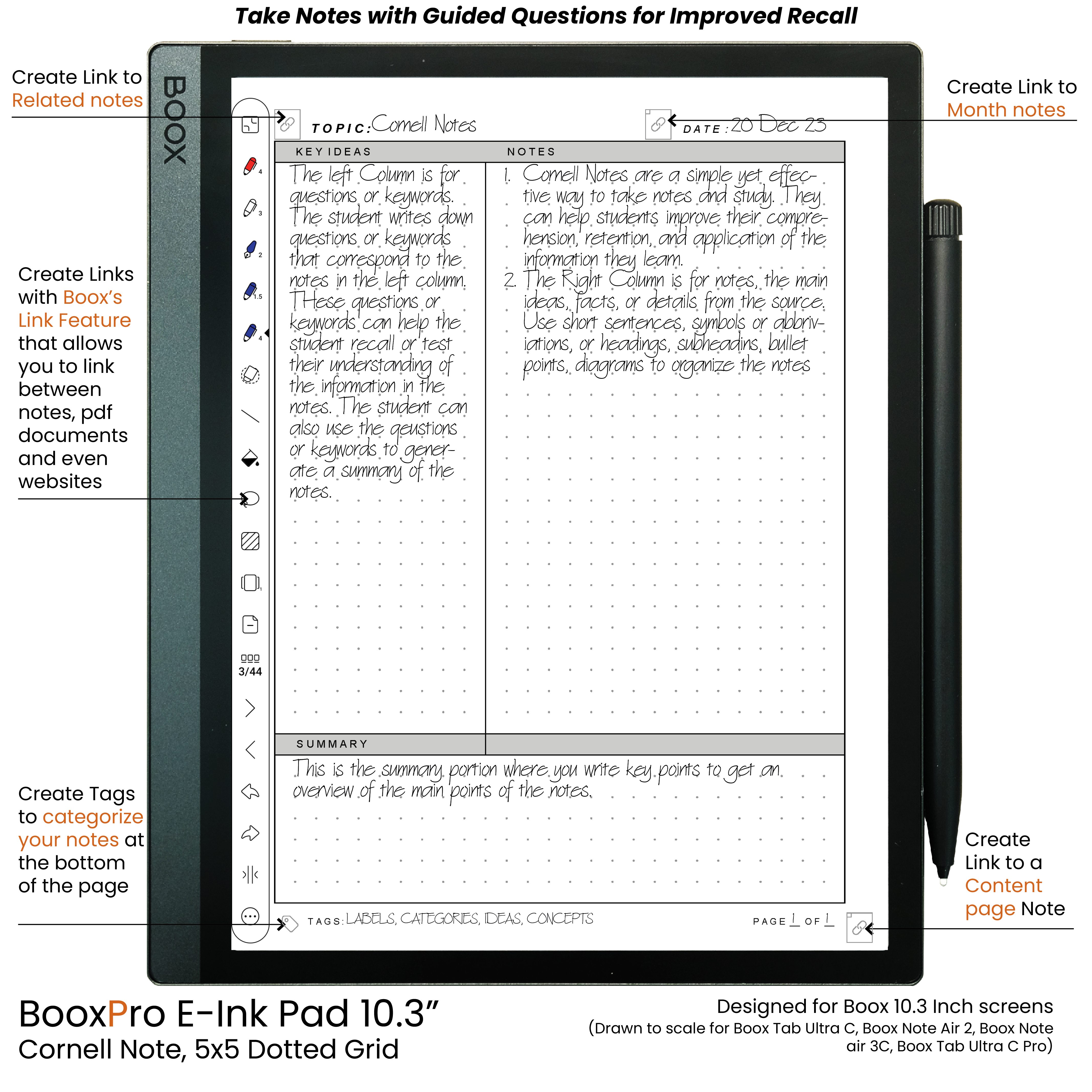 BooxPro E-Ink Pad 10.3" 22-in-1 Bundle