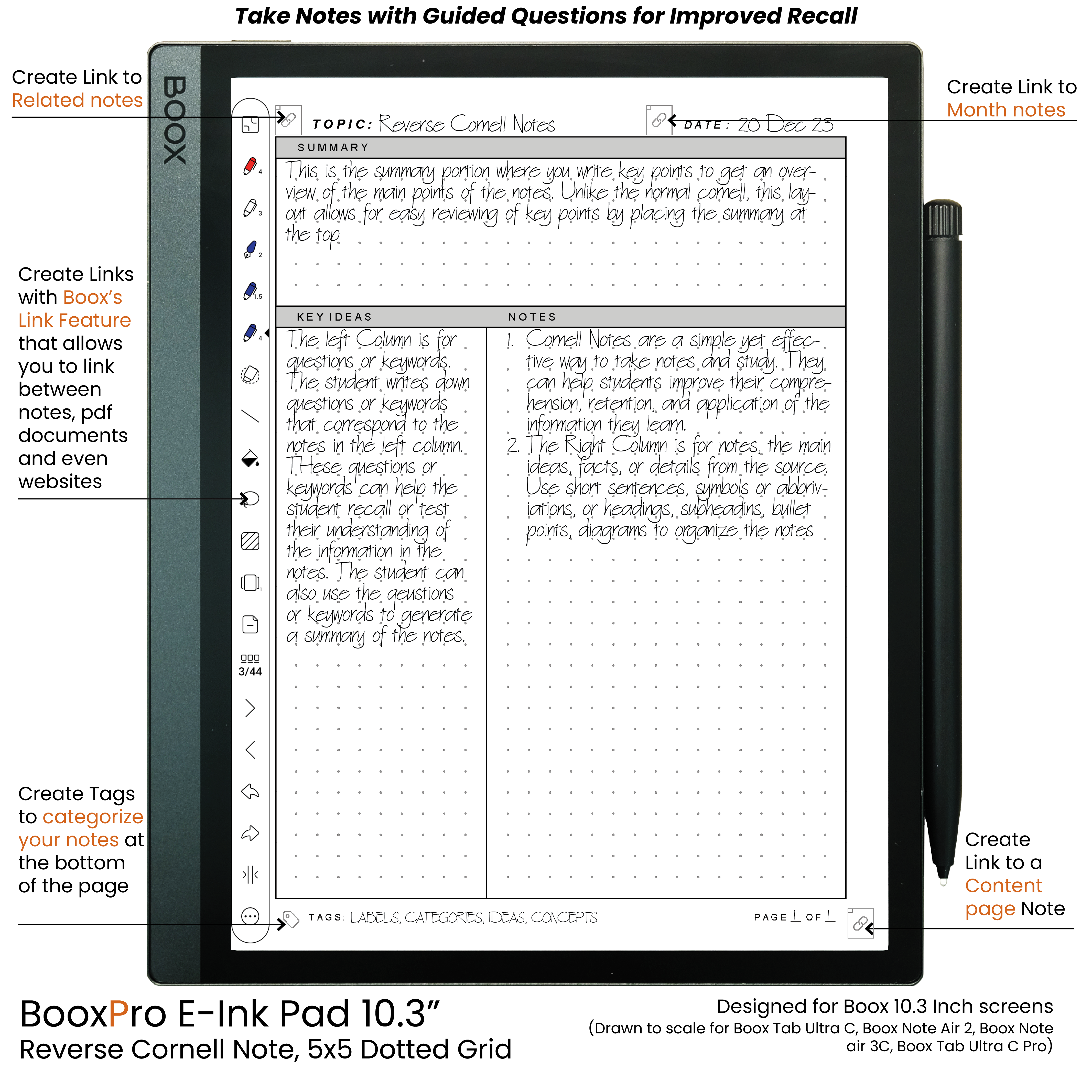 BooxPro E-Ink Pad 10.3" 22-in-1 Bundle