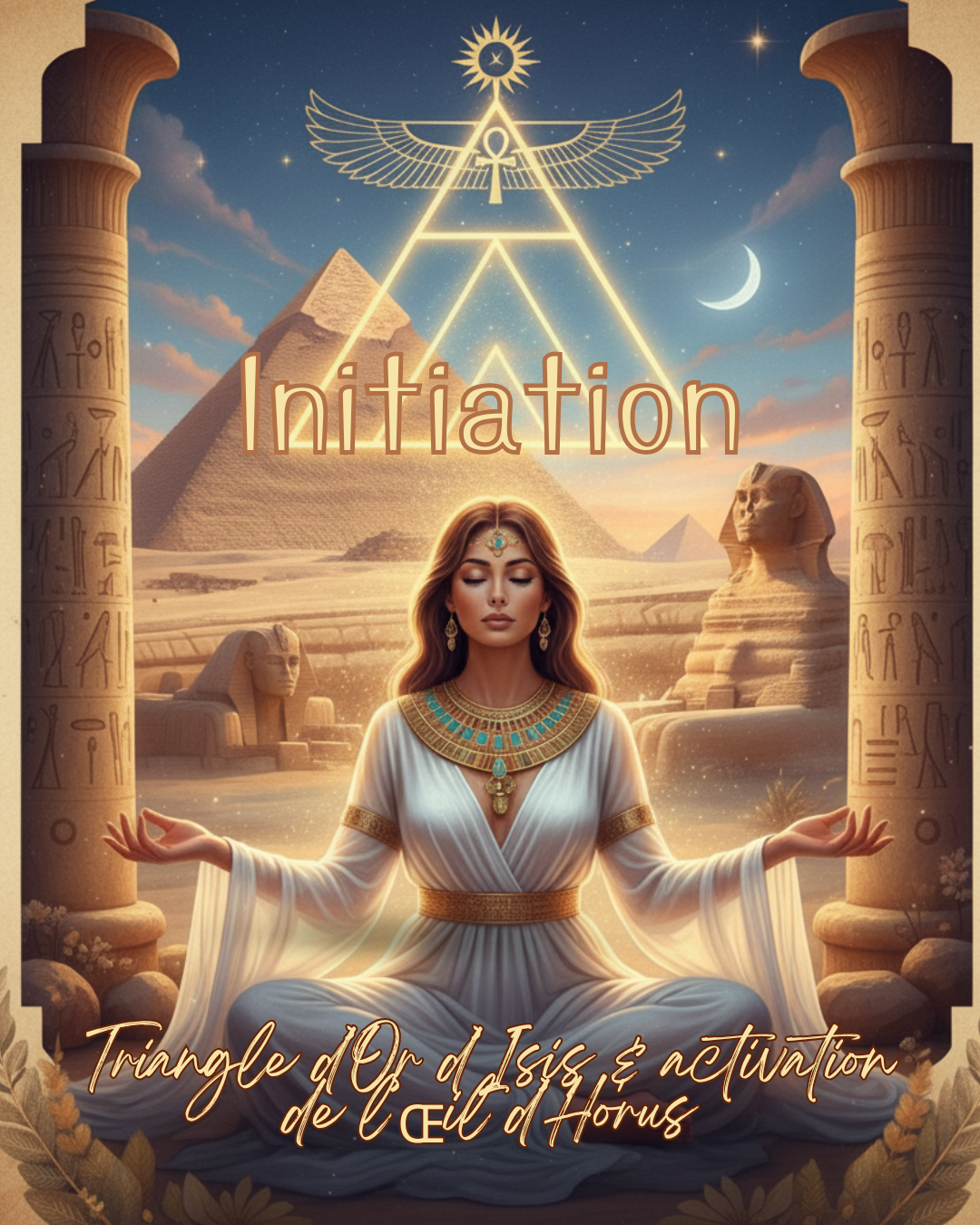 Initiation soin Triangle d'Or d'Isis et Activation Œil d'Horus