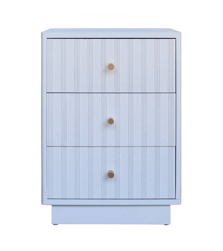 Noiré Bedside Table - White