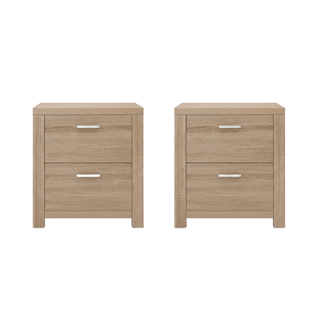 Maisone Bedside Table - Natural (Set of Two)