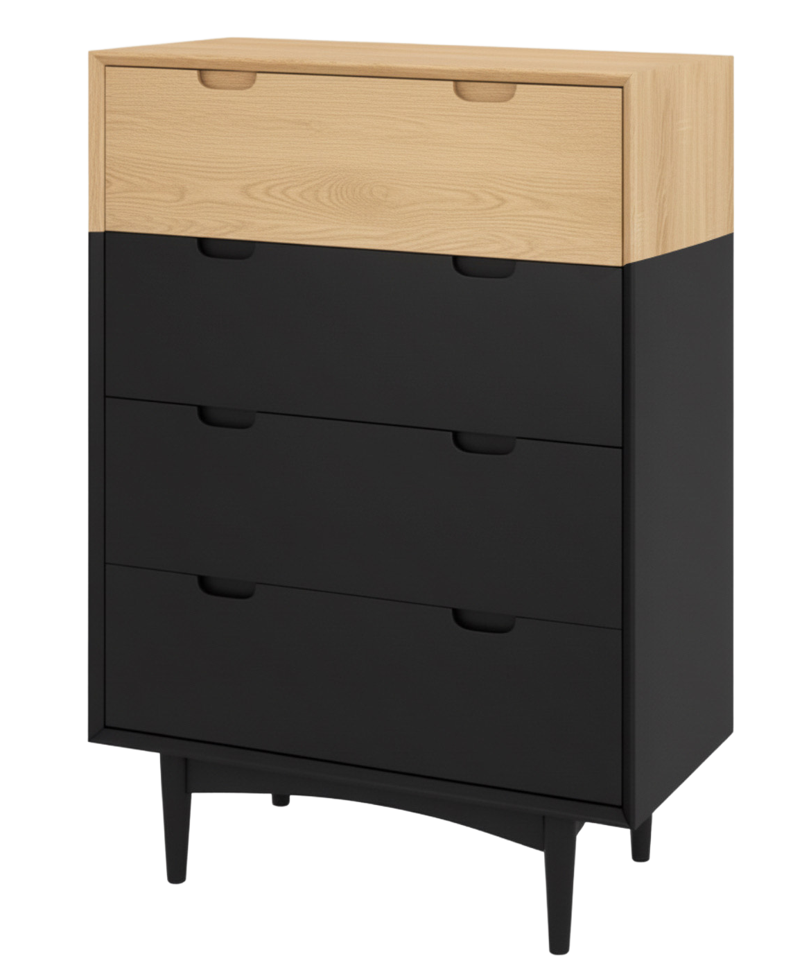 Tavira 4 Drawer Chest - Black
