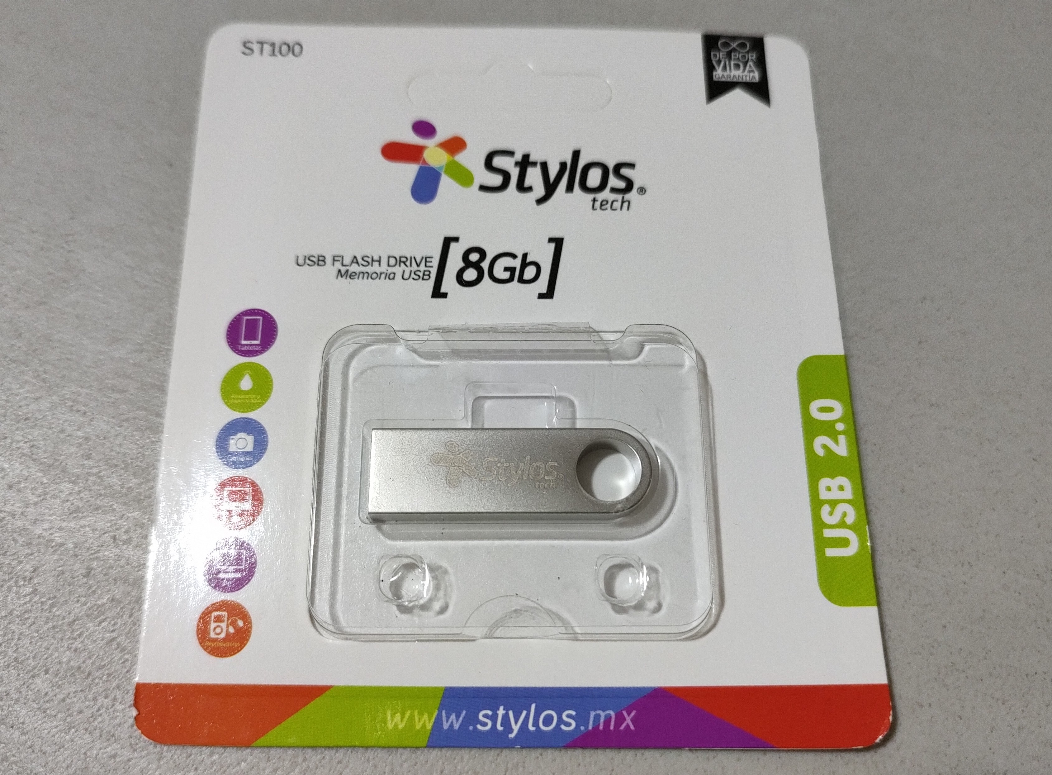 Memoria USB STYLOS 8GB