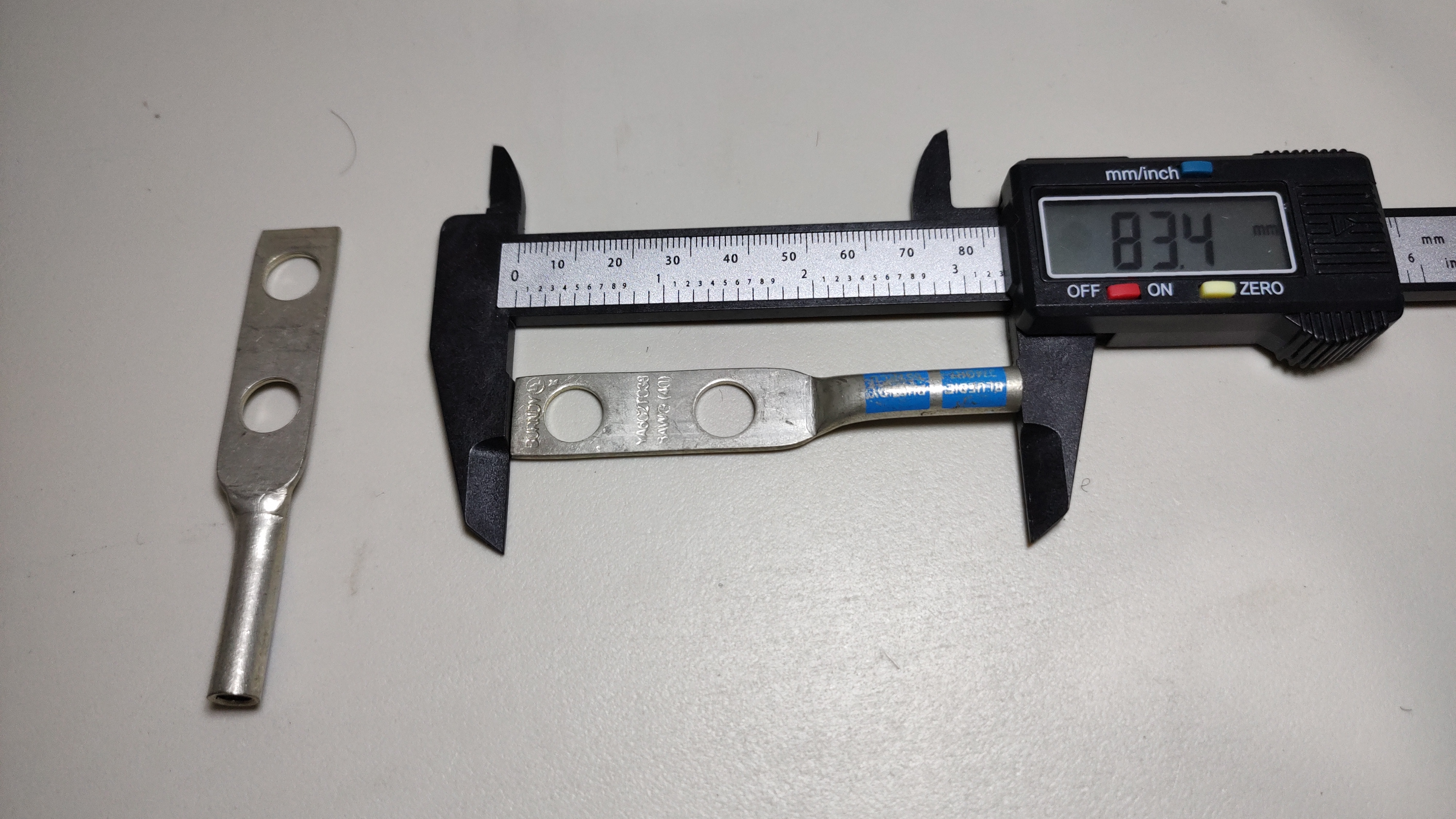  Zapata calibre 6, doble ojillo 3/8