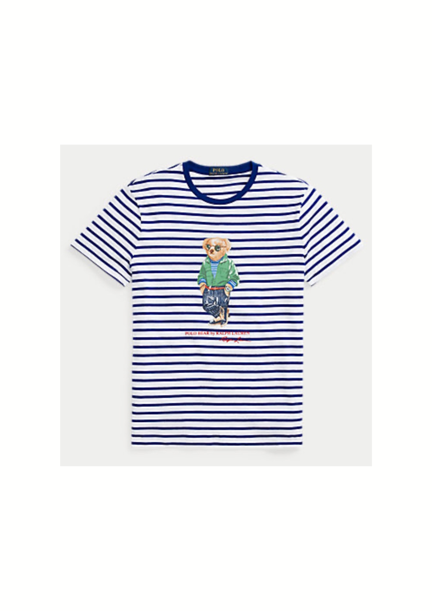 0- BEAR T-SHIRT Ralph Lauren WHITE/HERITAGE ROYAL