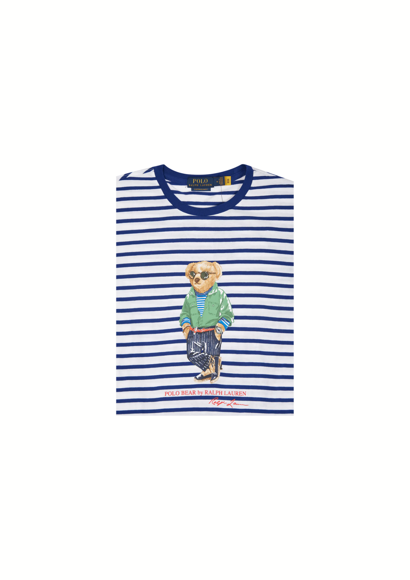 0- BEAR T-SHIRT Ralph Lauren WHITE/HERITAGE ROYAL