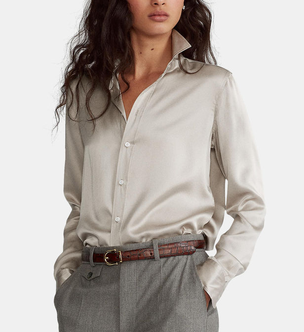 0- Chemisier Charmeuse Ralph Lauren en SOIE