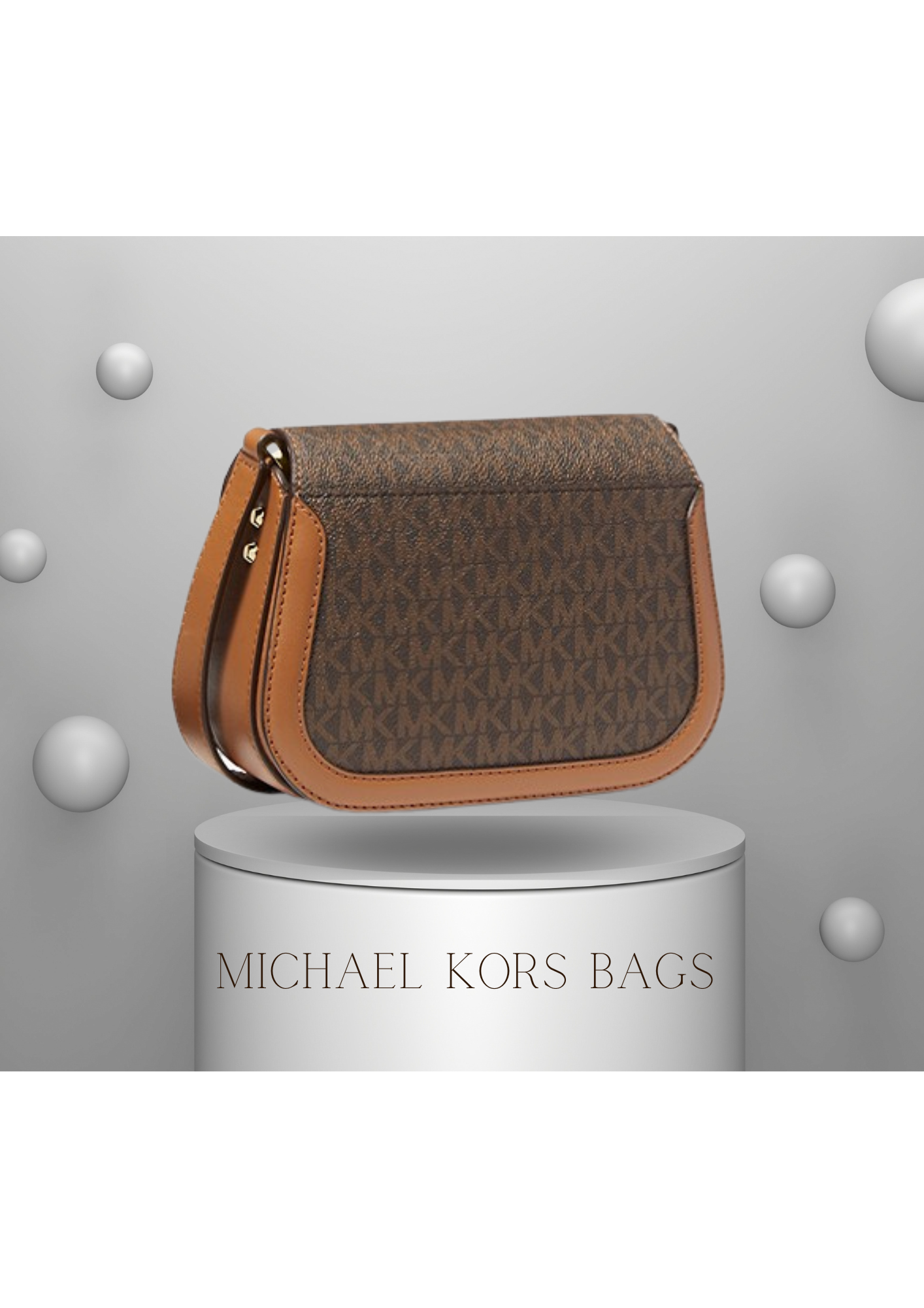 00- MICHAEL KORS Petit sac à bandoulière à logo Lucie