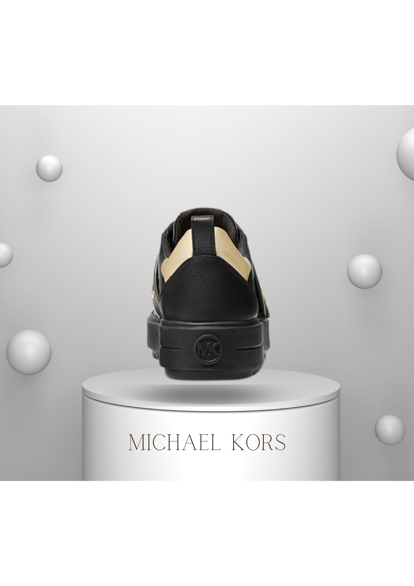 00- MICHAEL KORS Emmett Logo Tape Leather 