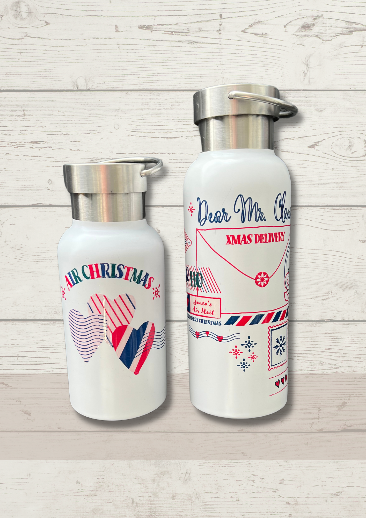 Lot de 2 bouteilles (gourdes) isothermes 350ml + 500ml