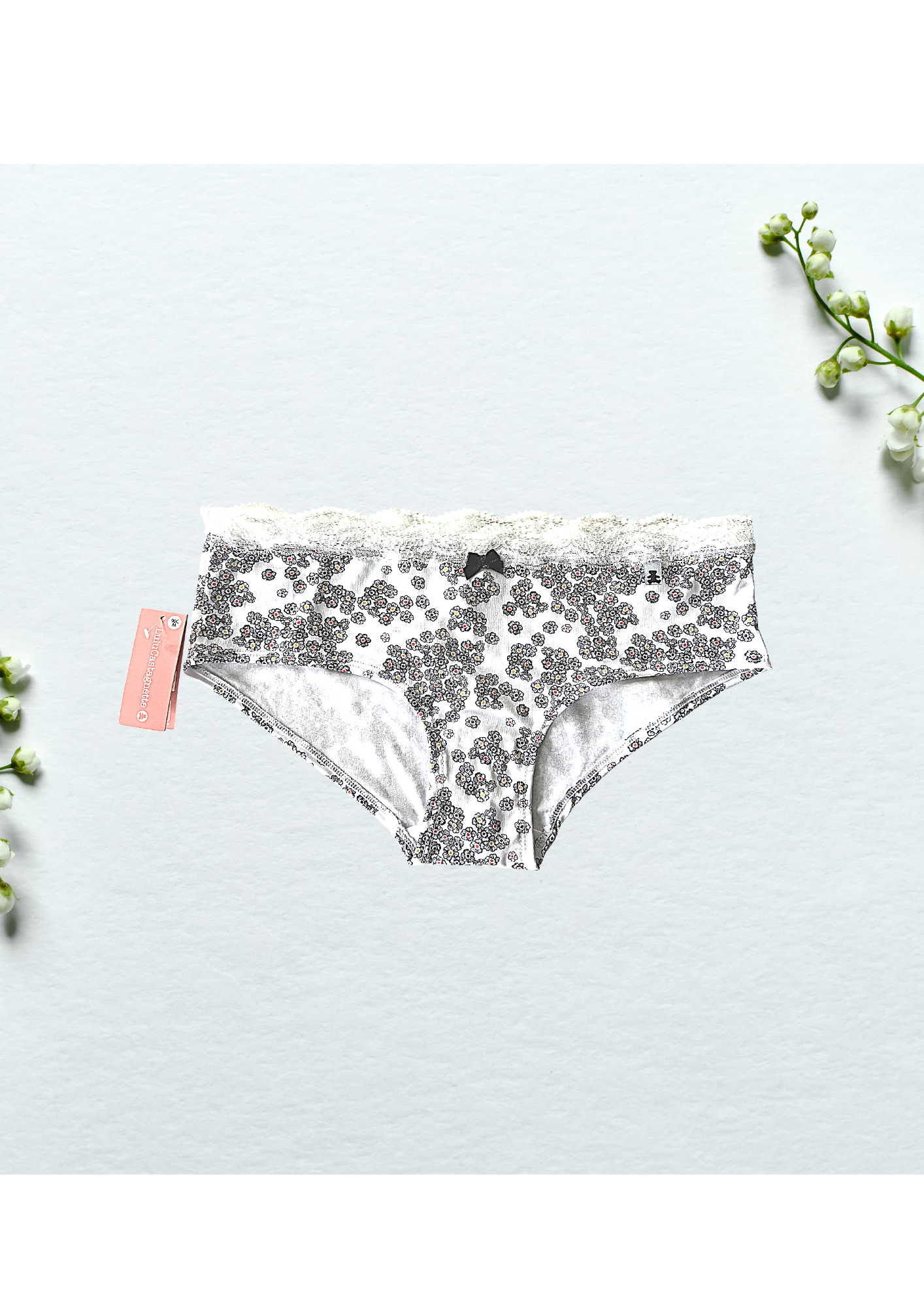 Ensemble de lingerie soutien gorge et culotte Lulu castagnette