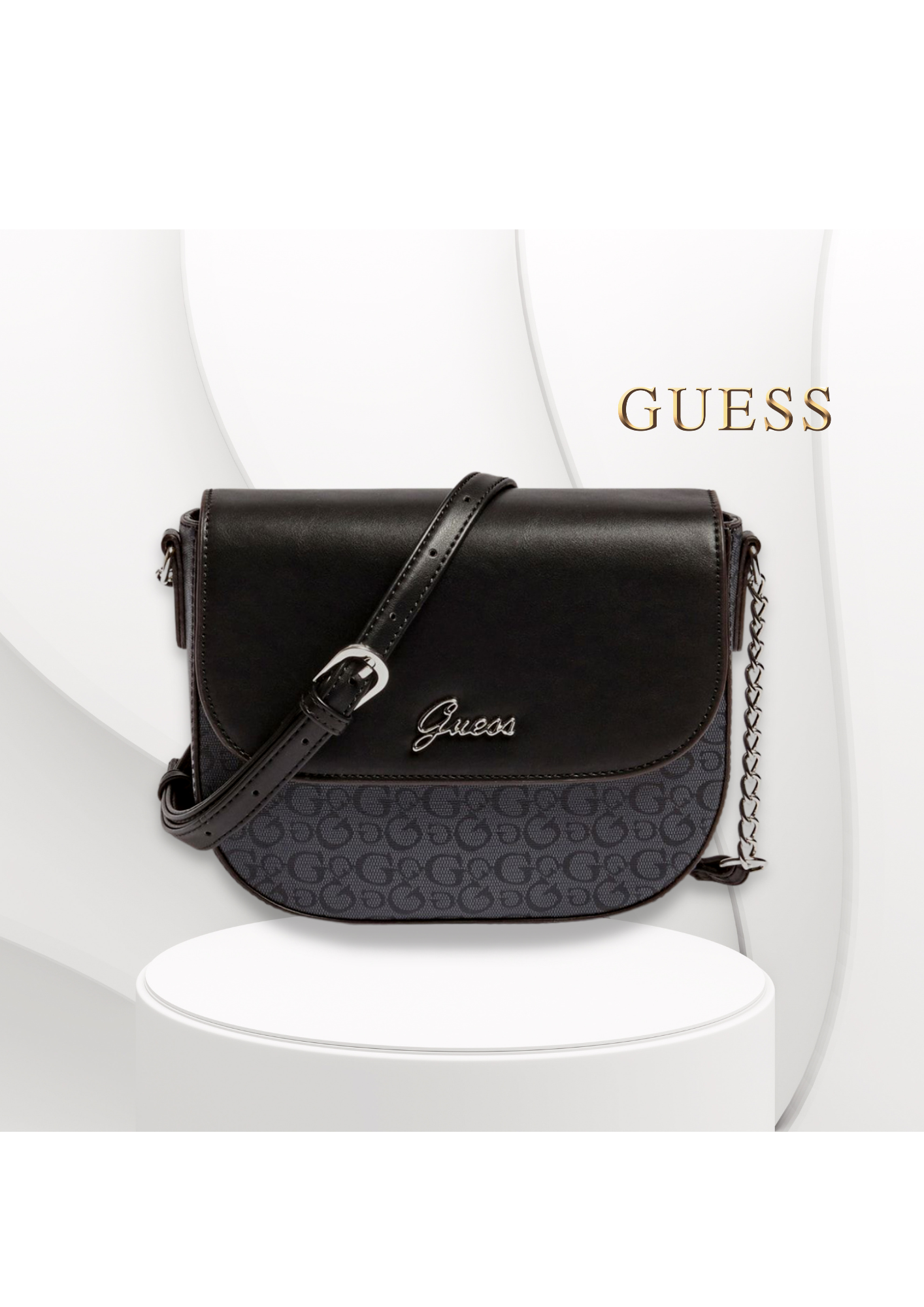 GUESS - Sac à bandoulière Kayla - noir