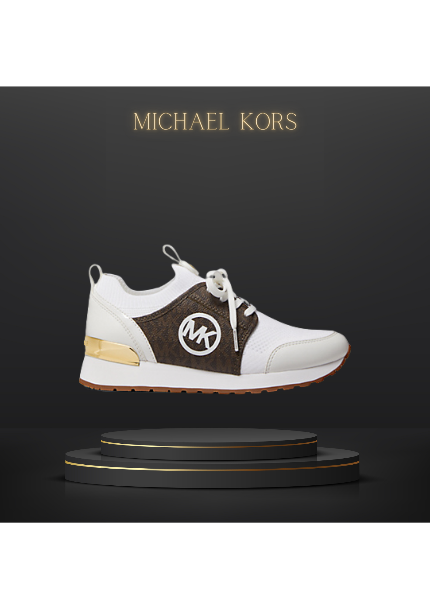 00- MICHAEL KORS Basket Dash en maille stretch et logo
