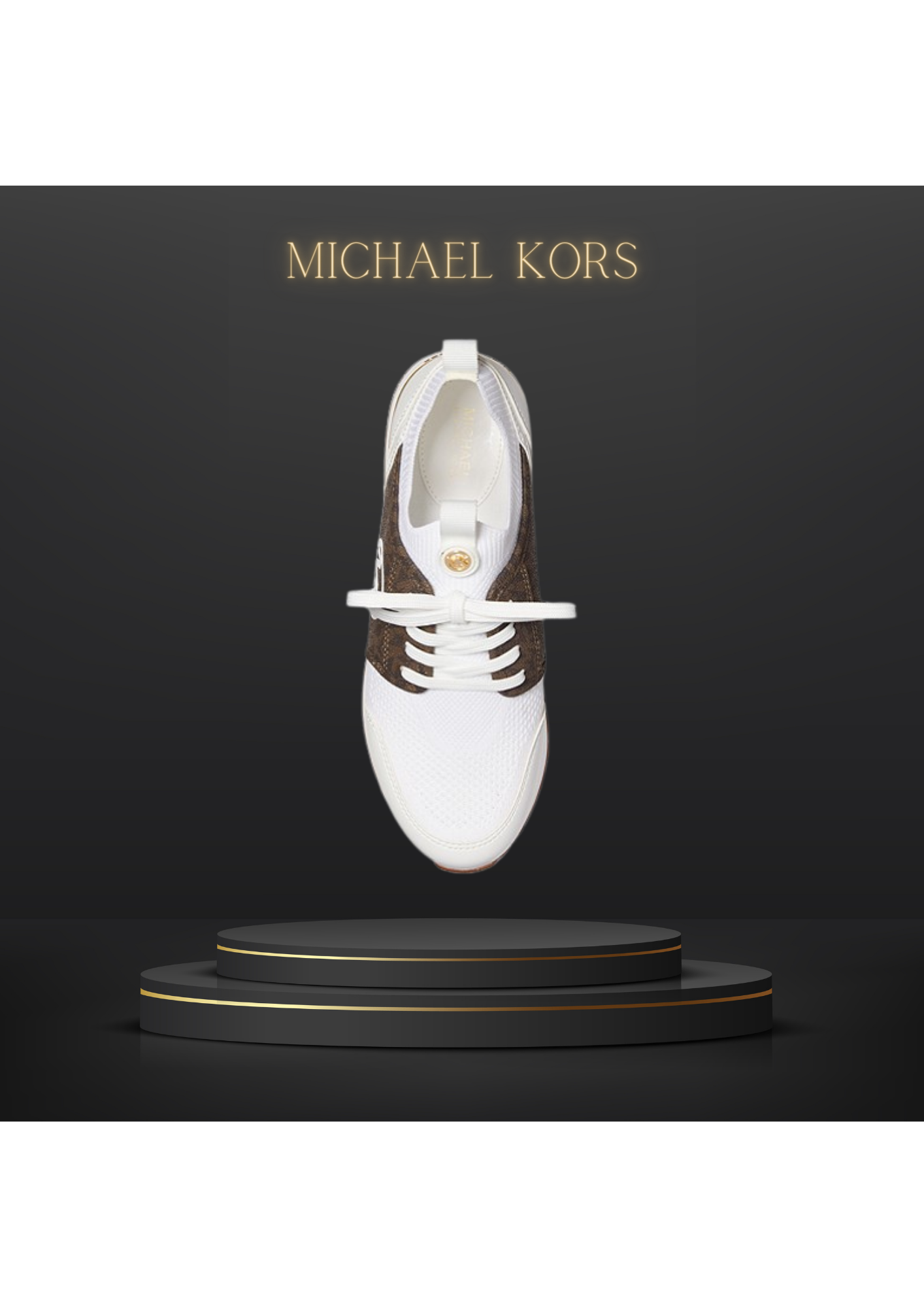 00- MICHAEL KORS Basket Dash en maille stretch et logo