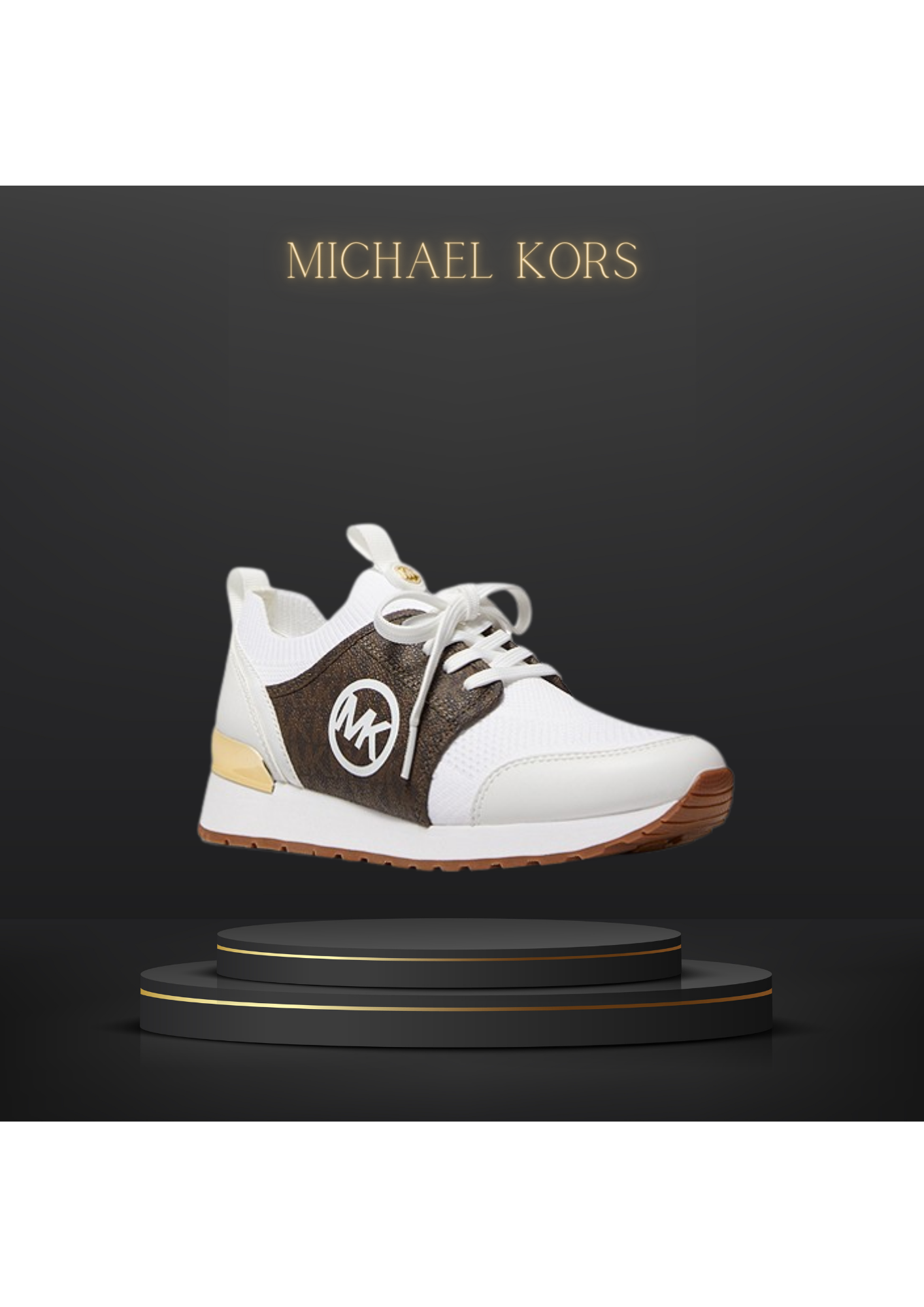 00- MICHAEL KORS Basket Dash en maille stretch et logo