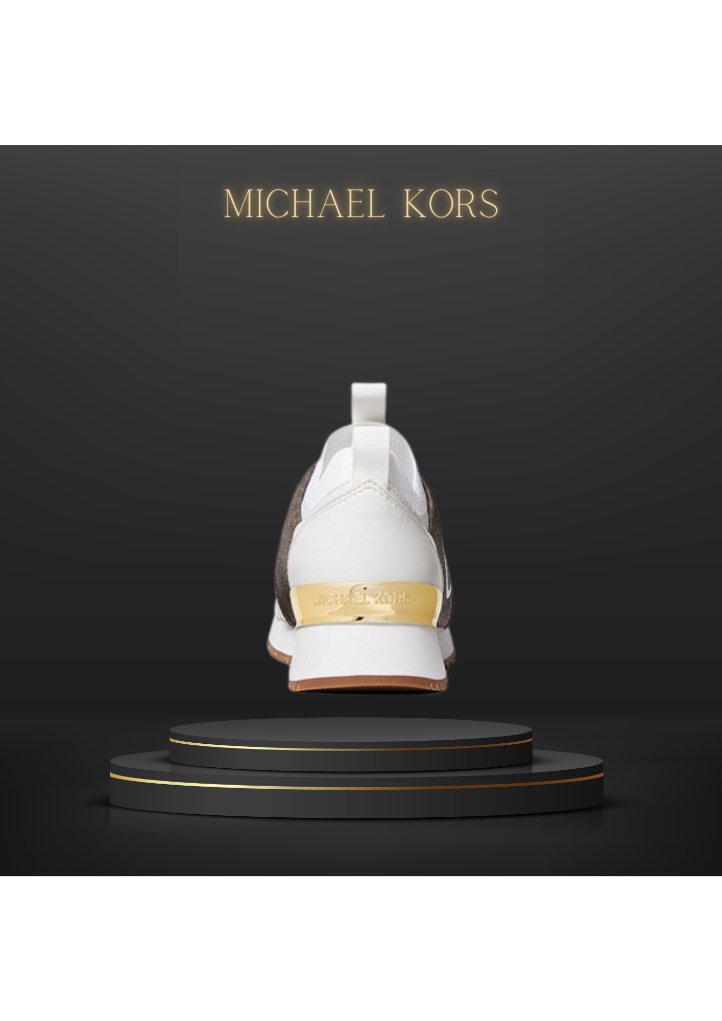 00- MICHAEL KORS Basket Dash en maille stretch et logo