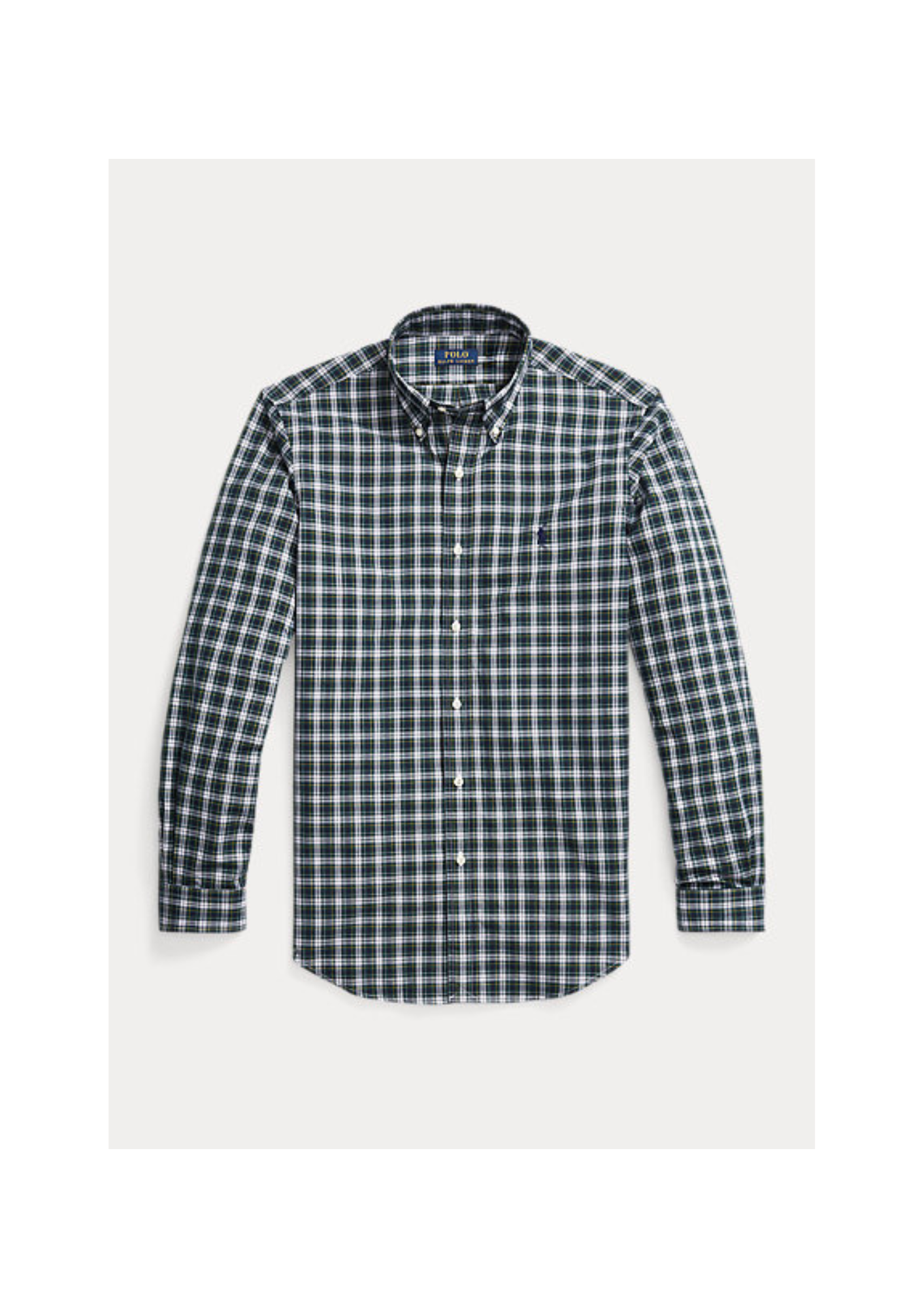 0- Polo Ralph Lauren Chemise ajustée en popeline