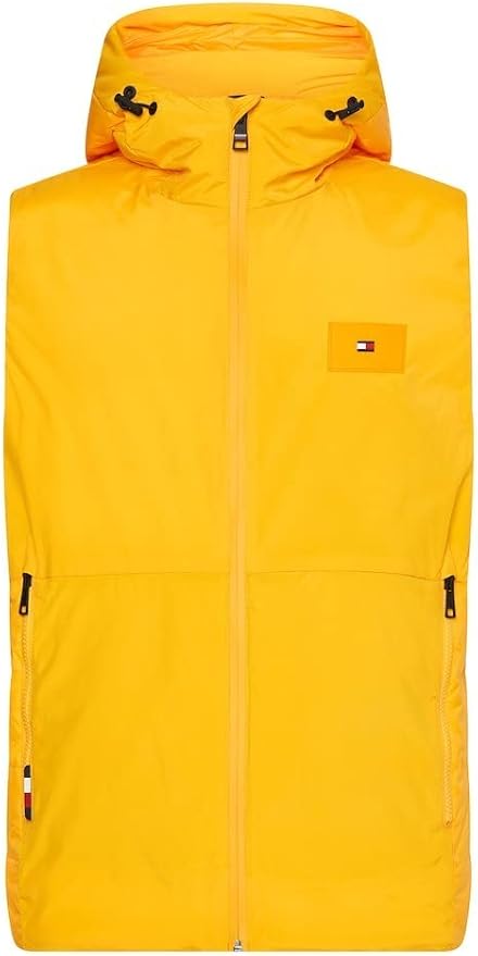 Tommy Hilfiger Gilet à capuche jaune pour homme