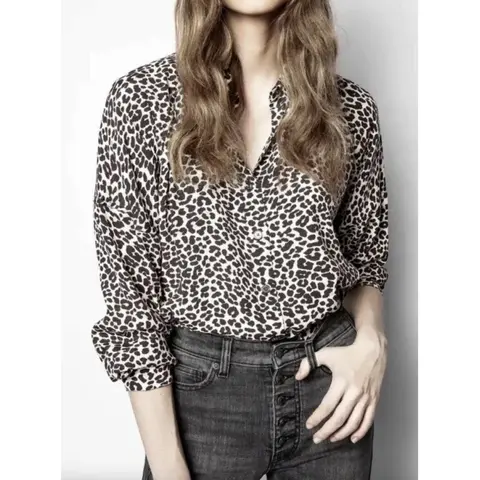 ZADIG & VOLTAIRE Tunique Trevo Leo Geo Corail