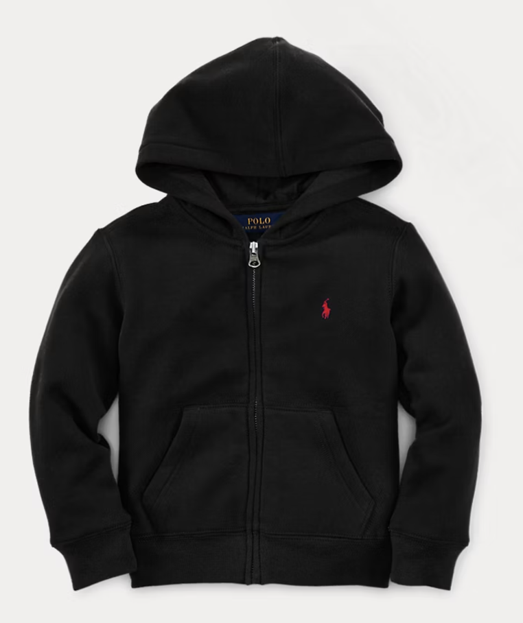 Polo Ralph Lauren Sweat à capuche en molleton mélangé noir