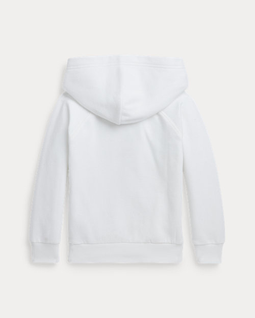 Polo Ralph Lauren Sweat à capuche blanc cassé big poney pour enfant