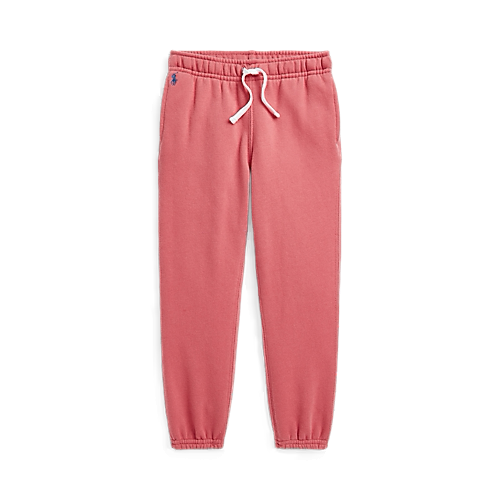 Polo Ralph Lauren Pantalon de jogging en molleton pour fille  rouge clair